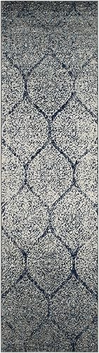 Miniatura 10 de SAFAVIEH Madison Collection MAD604R - Alfombra Glam Ogee Trellis envejecida, no desprende pelusa, para sala de estar, comedor y dormitorio, 10 x 14