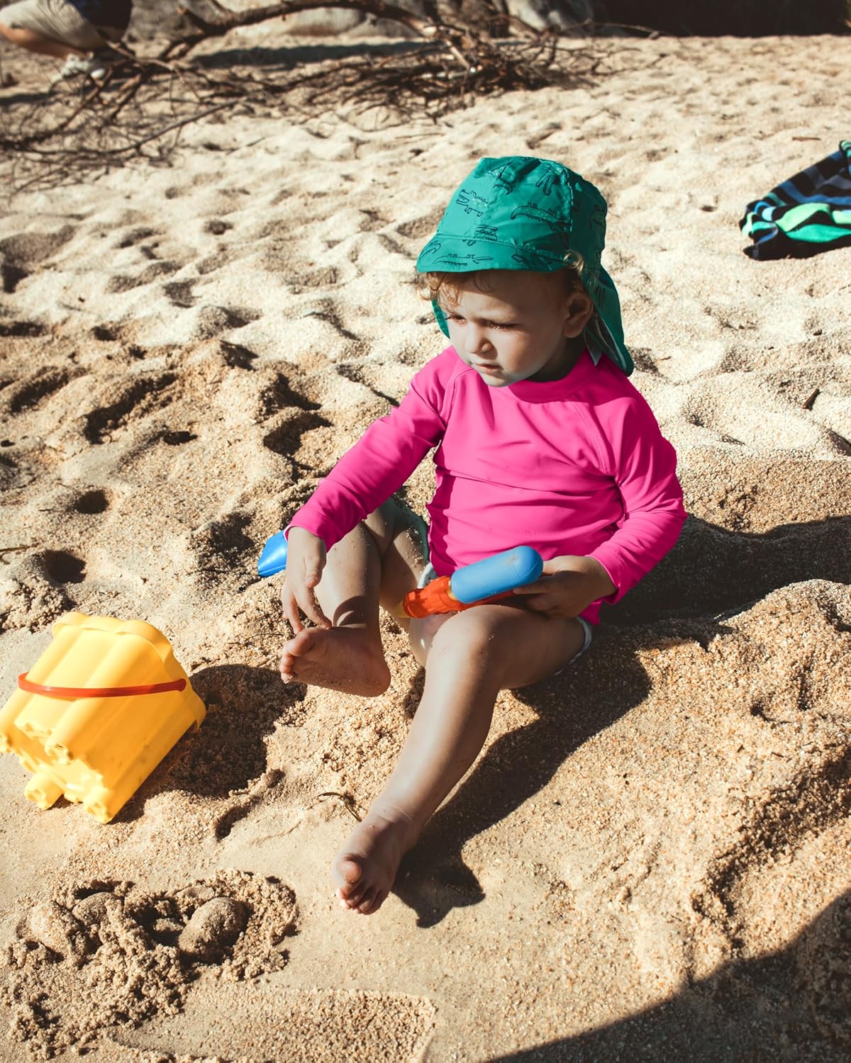 Toddler Boys Swim Shirt Long Sleeve Rash Guard UPF 50+ Sun Protection Shirts for Baby Kids Quick Dry - Image 2