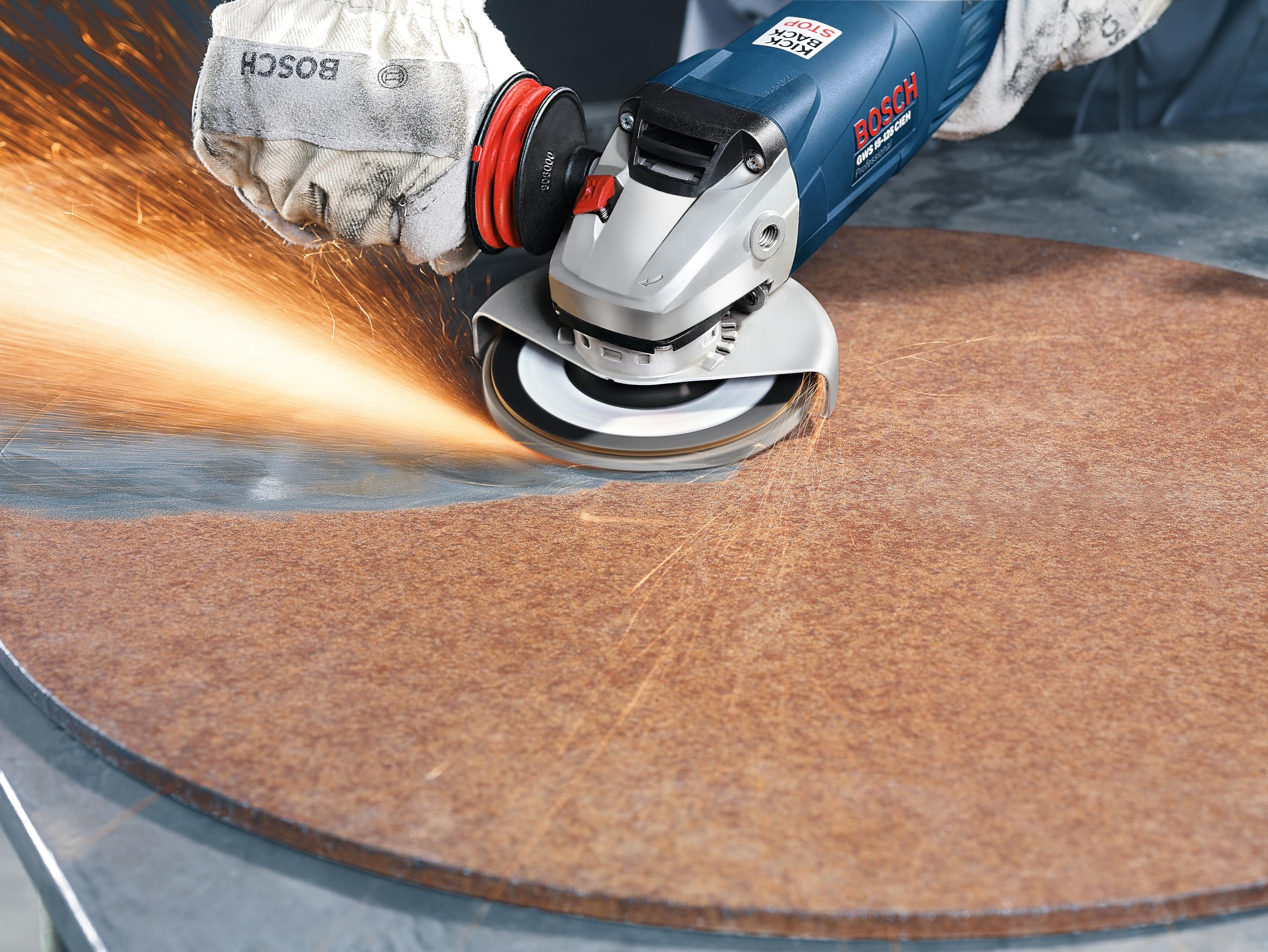 Bosch 40 discos abrasivos X551 Expert for Metal + Beanie Set (para metal, acero, hierro fundido, diámetro de 115 mm, grano 40/60/80, M14, accesorios profesionales para amoladora angular)