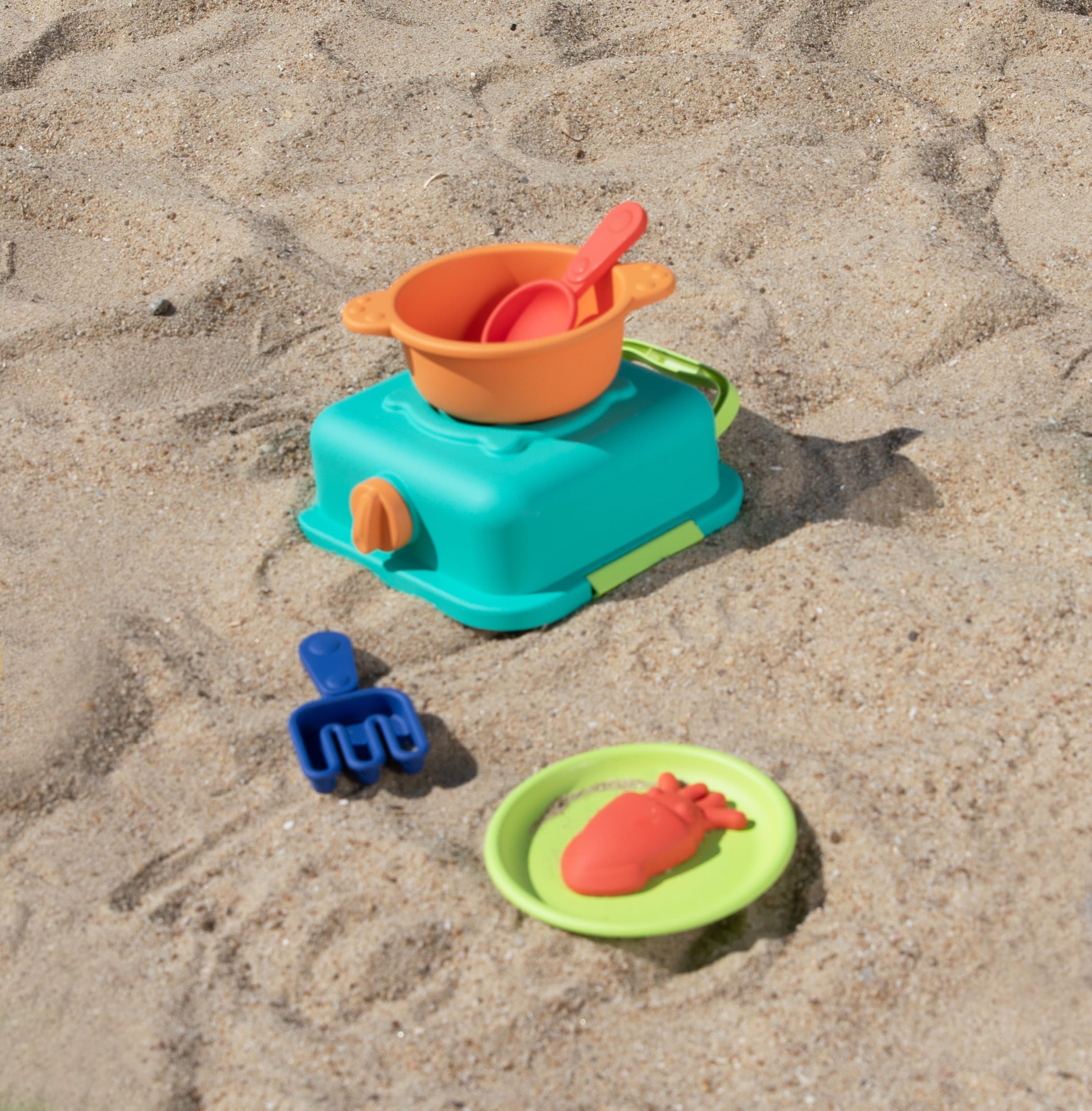 Hape Piaskowa kuchnia – zestaw do gotowania, zabawka plażowa, zabawka do piasku, od 18 miesięcy
