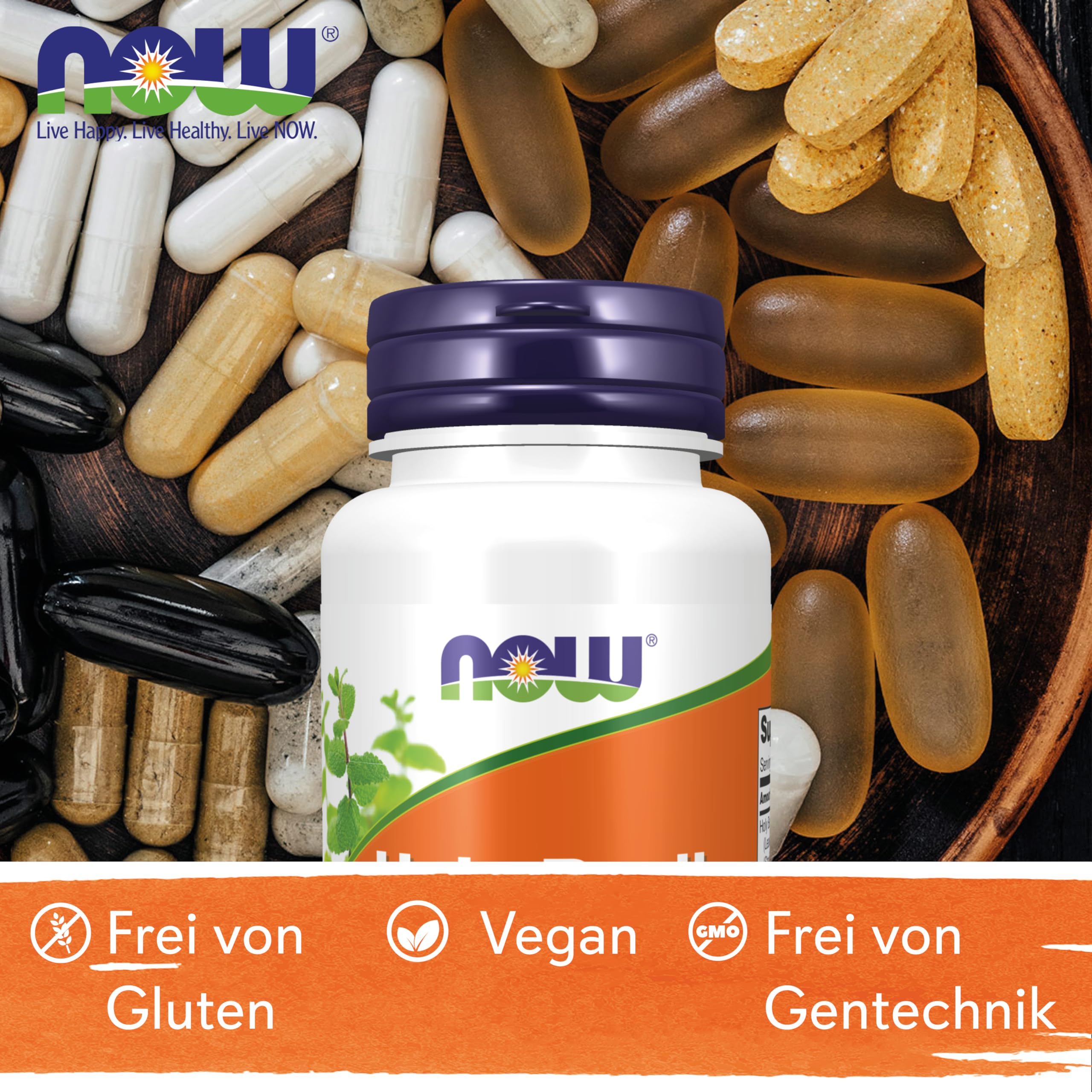 Now Foods, Holy Basil Extract (Heiliger Basilikum Extrakt), 500mg, 90 vegane Kapseln, Laborgeprüft, Sojafrei, Glutenfrei, Vegetarisch