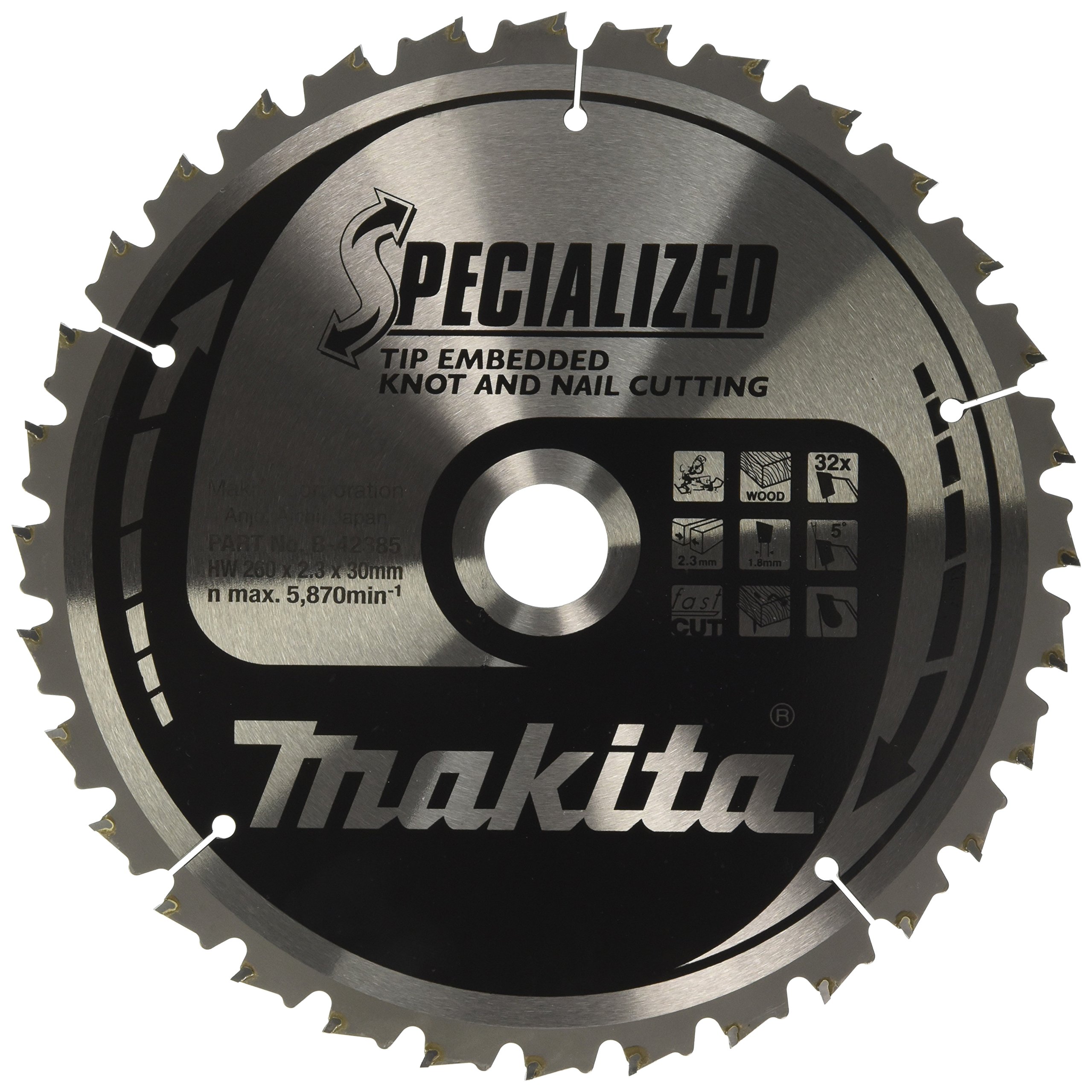 Makita B-42385 Specialized brzeszczot 260 x 30 x 32 Z, 76 x