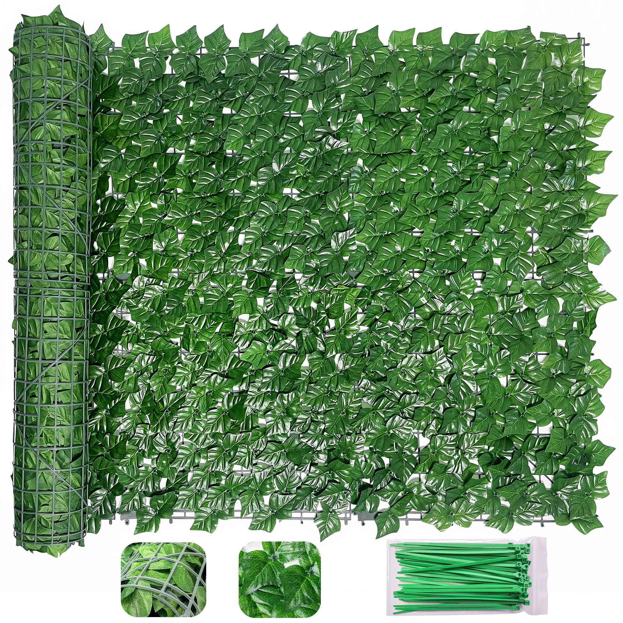 Bybeton Artificial Ivy Privacy Fence Screen
