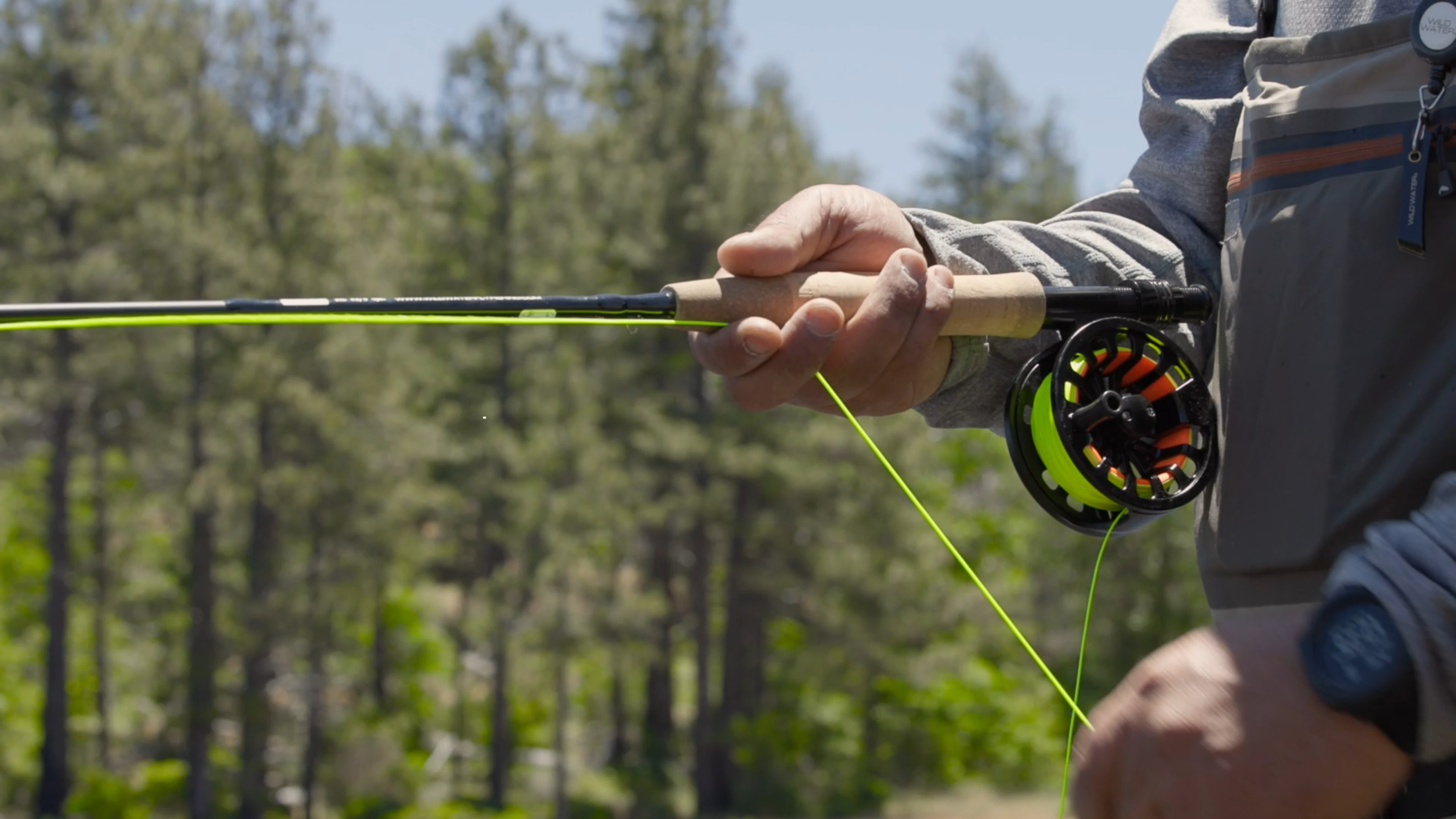 Wild Water Standard Fly Fishing Combo Starter Kit, 5 or 6 Weight 9 Foot Fly Rod, 4-Piece Graphite Rod with Cork Handle, Accessories, Die Cast Aluminum Reel, Carrying Case, Fly Box