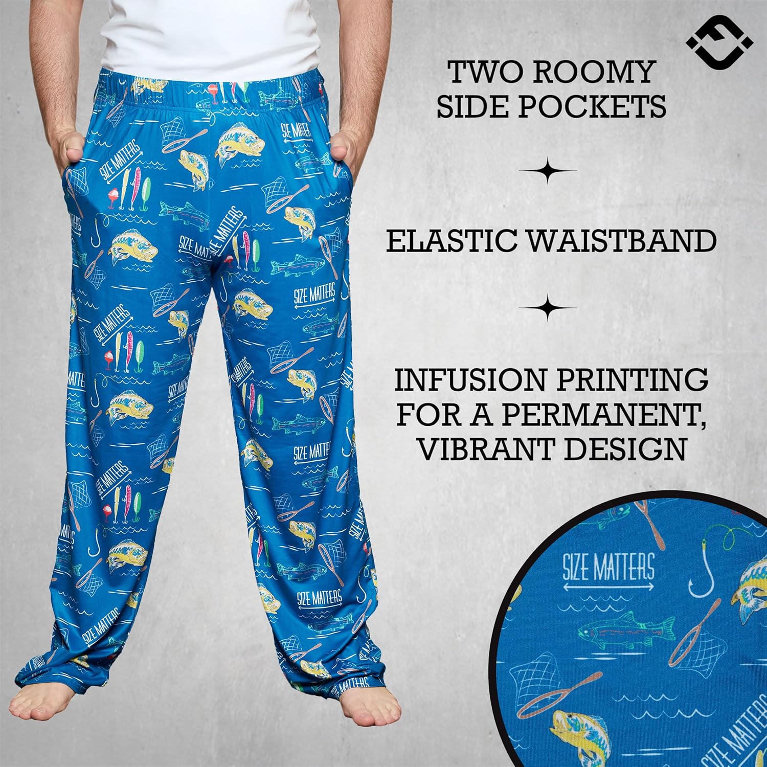 Funky Junque Men’s Funny Pajama Pants – Soft Lounge Sleep Novelty PJ Bottoms with Deep Pockets, Great for Men - Image 3