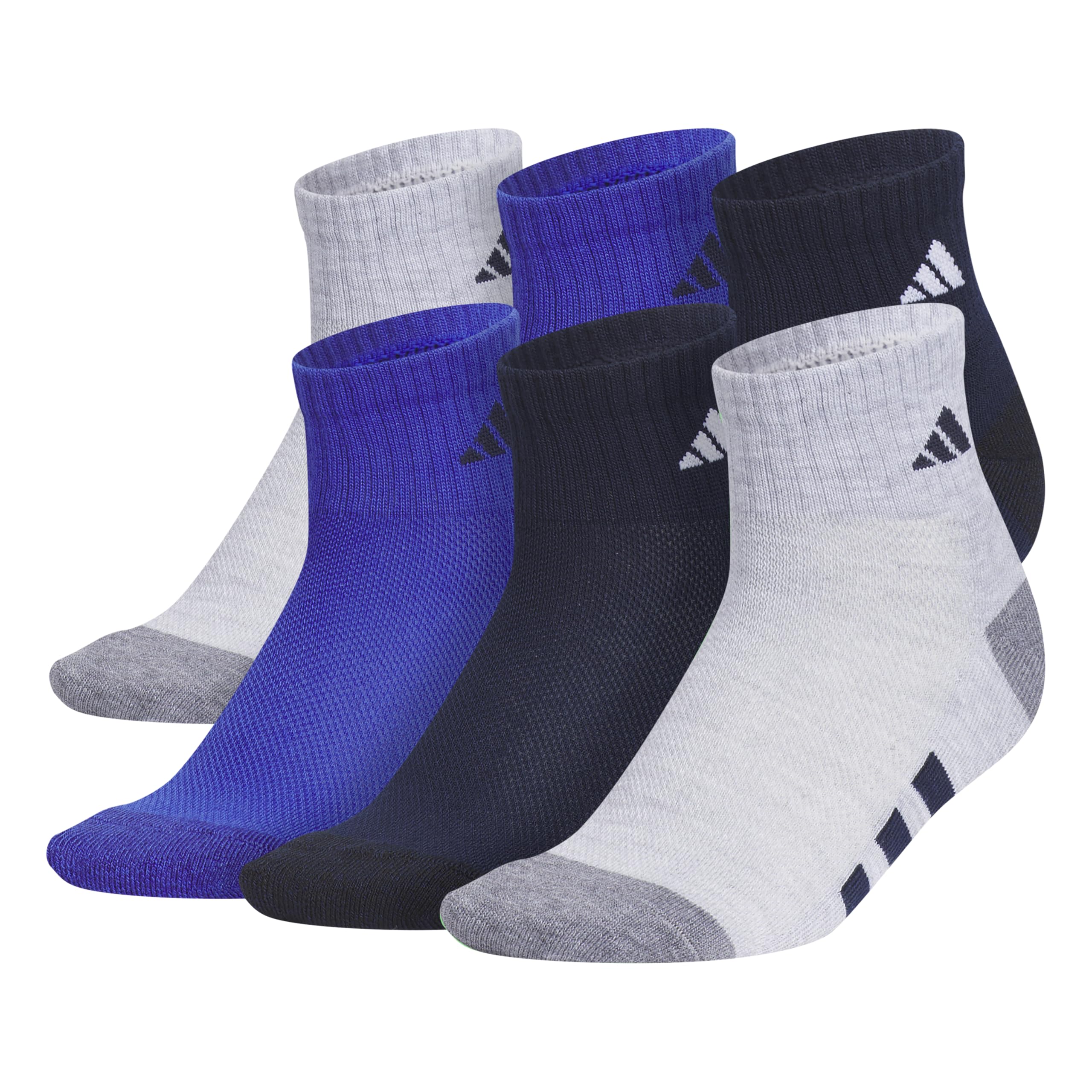 

                                                    adidas Kids Cushioned Quarter Ankle Socks for Boys