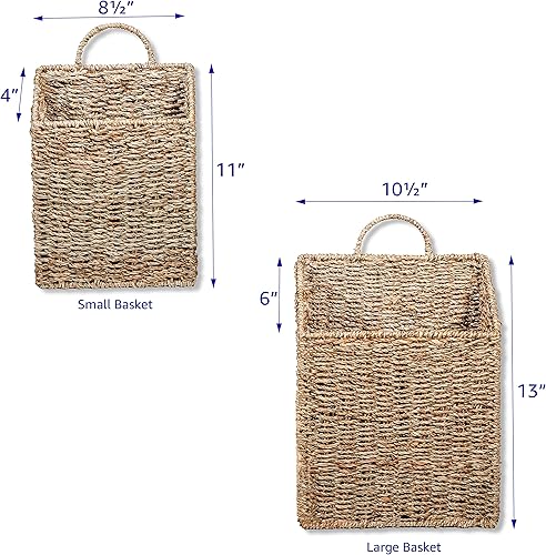 Miniatura 7 de Trademark Innovations Cestas colgantes de pared - Juego de 2 (pequeñas)