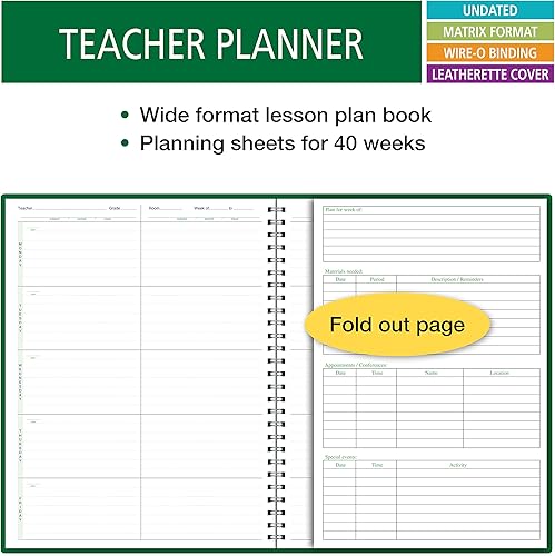 Miniatura 2 de Plan de lecciones para maestros de 6 períodos Días verticalmente por el lado (6WPL)