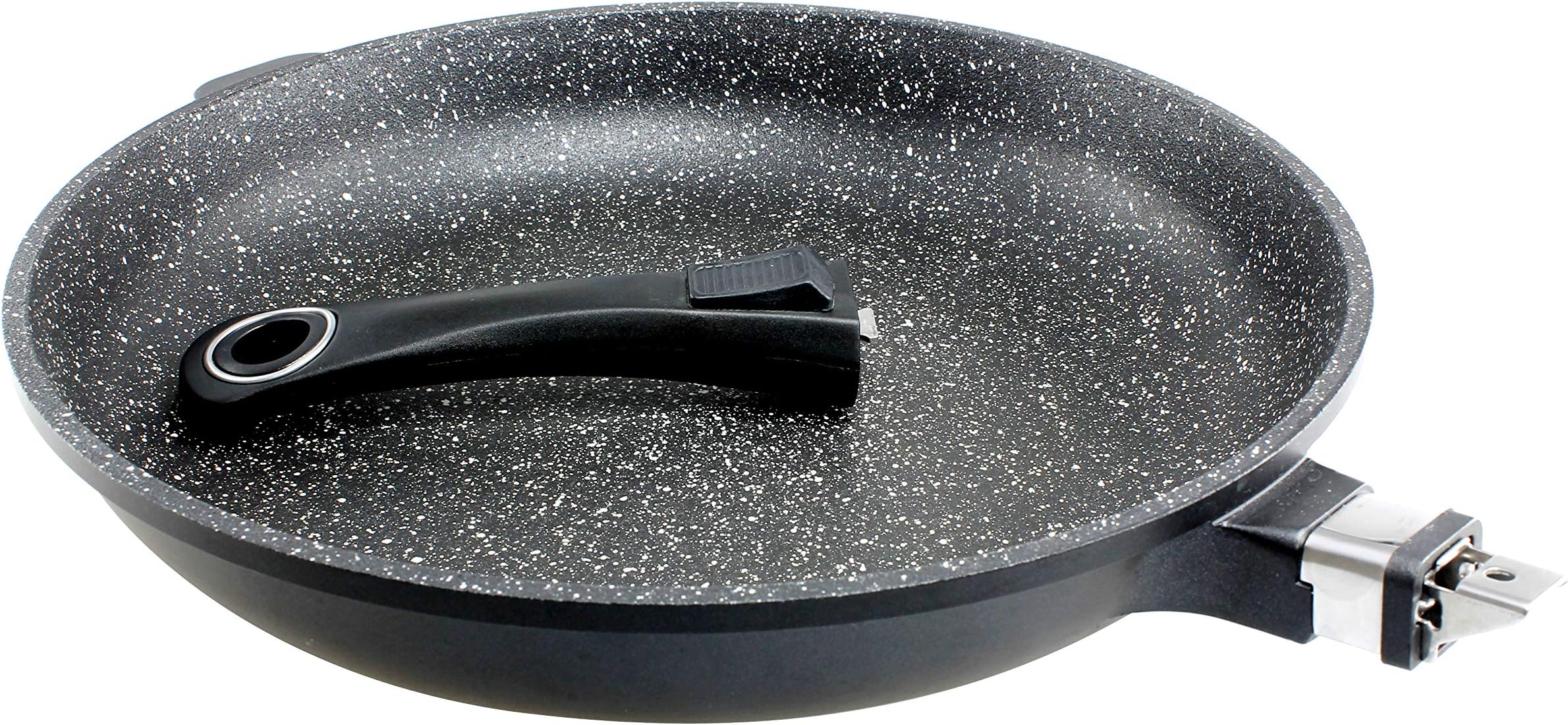 Fry Pan In Nonstick Stonelike Granitelike & Ceramic Coating Fyring Pan Cookware With Detachable Handles - Suitable For All Cookers, Even Induction Cookers - 9,5"
