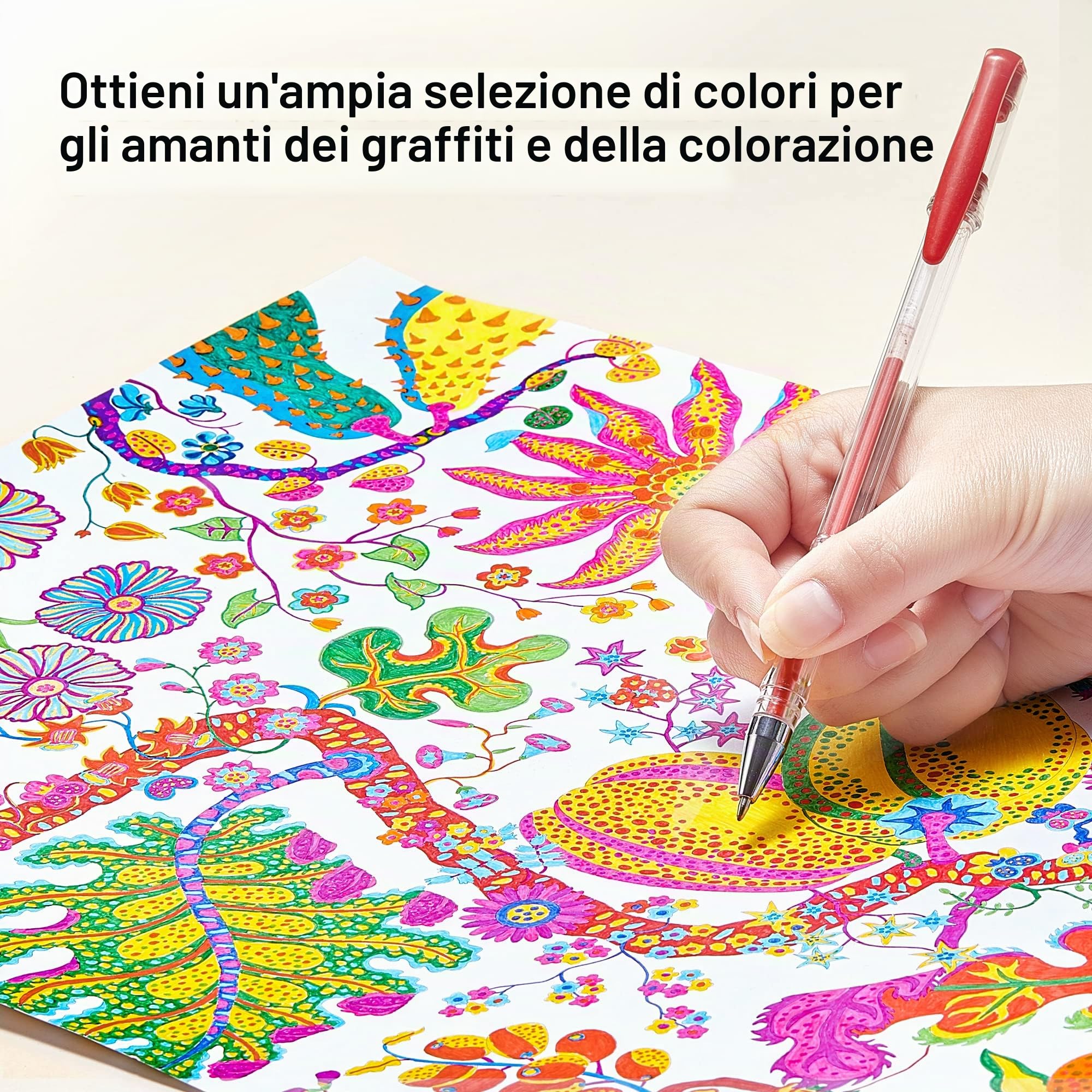Shuttle Art - Set di penne gel per adulti in 120 colori unici, tutti diversi tra loro