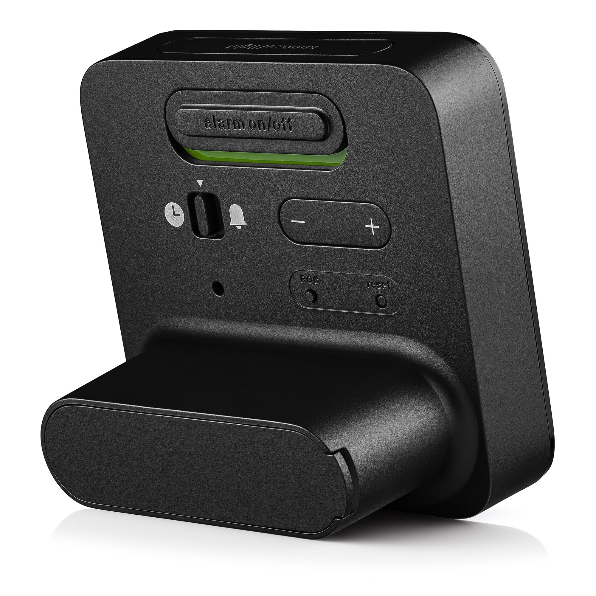 Braun Digitaler Funkwecker Mitteleuropäische Zeitzone (MEZ) mit Schlummerfunktion, Negatives LC-Display, Schnelleinstellfunktion, Crescendo-Alarm in Schwarz, Modell BC09B-DCF.