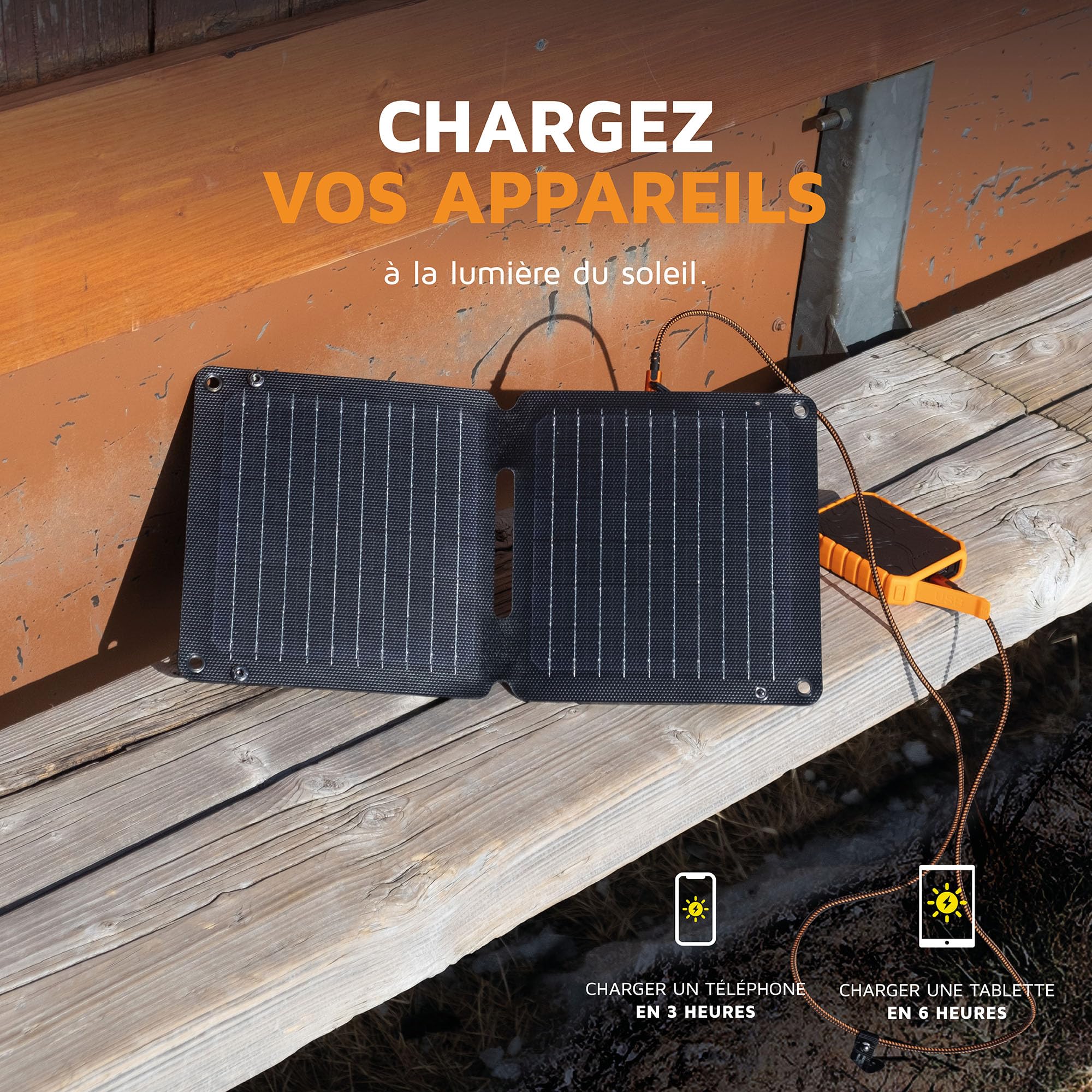 Xtorm SolarBooster, Panneau Solaire Portable 14W, Extérieur, Durable, Énergie Solaire, Flexible, Monocristallin, EFTE