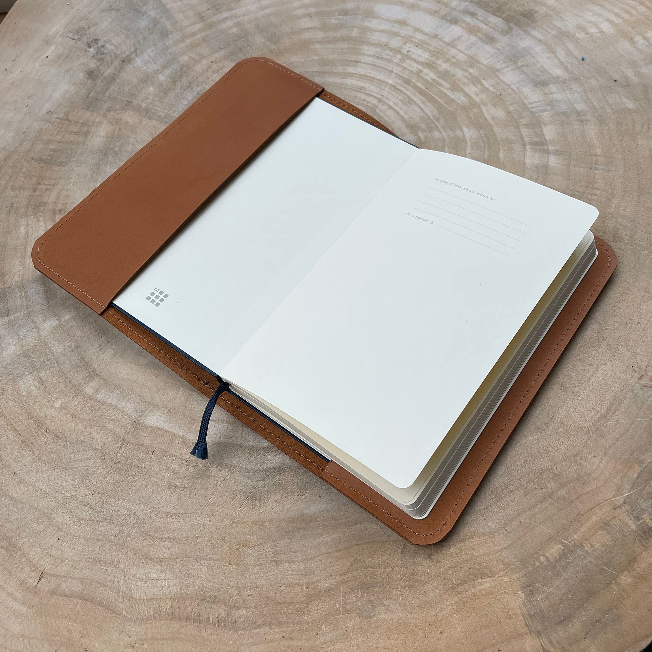 Leder Organizer A5 „PURA“ – Für Moleskine, Leuchtturm, Skizzenbuch & Kalender – Handgefertigt – Viele Farben