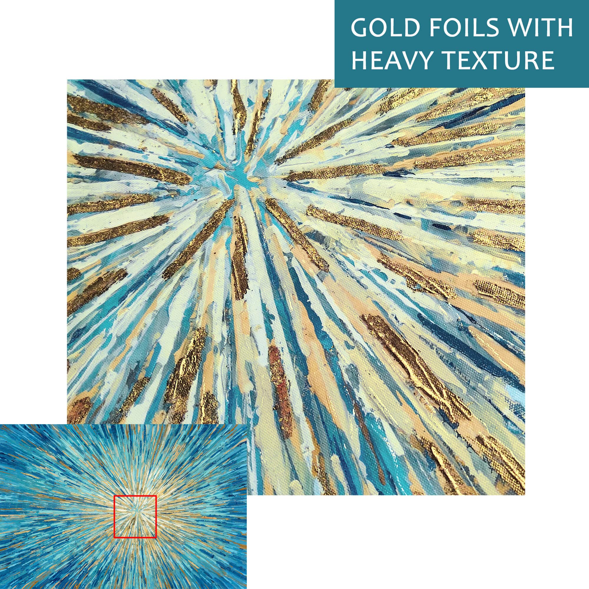 Amazon.com: Color Play Abstract Starburst Canvas Wall Art: Modern