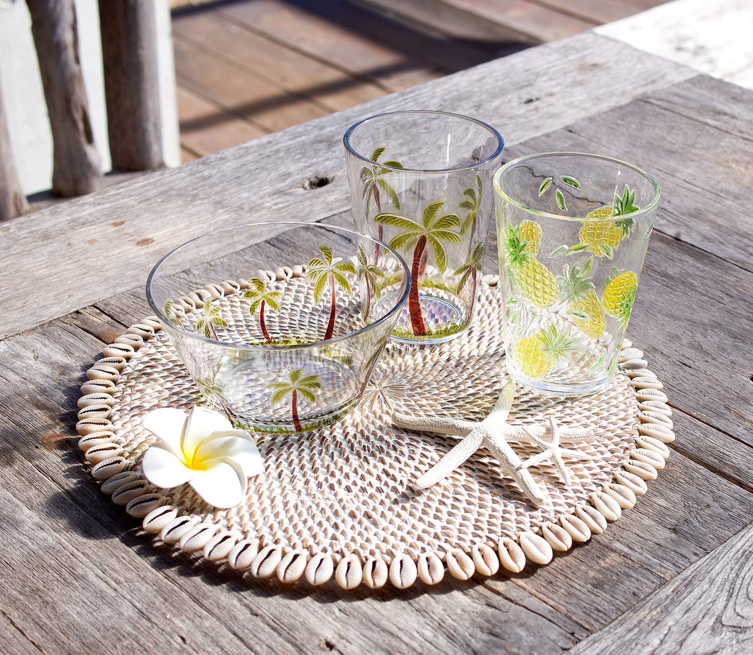 Amazon | ハワイアン 雑貨 コップ ハワイ 雑貨 アクリル タンブラー S