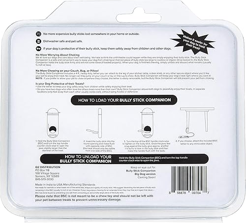Miniatura 8 de Bully Stick Companion  Se bloquea en Bully Stick  Evita asfixia  Mantiene el tratamiento fuera del sofá (alfombra, etc.)  Hace que masticar sea