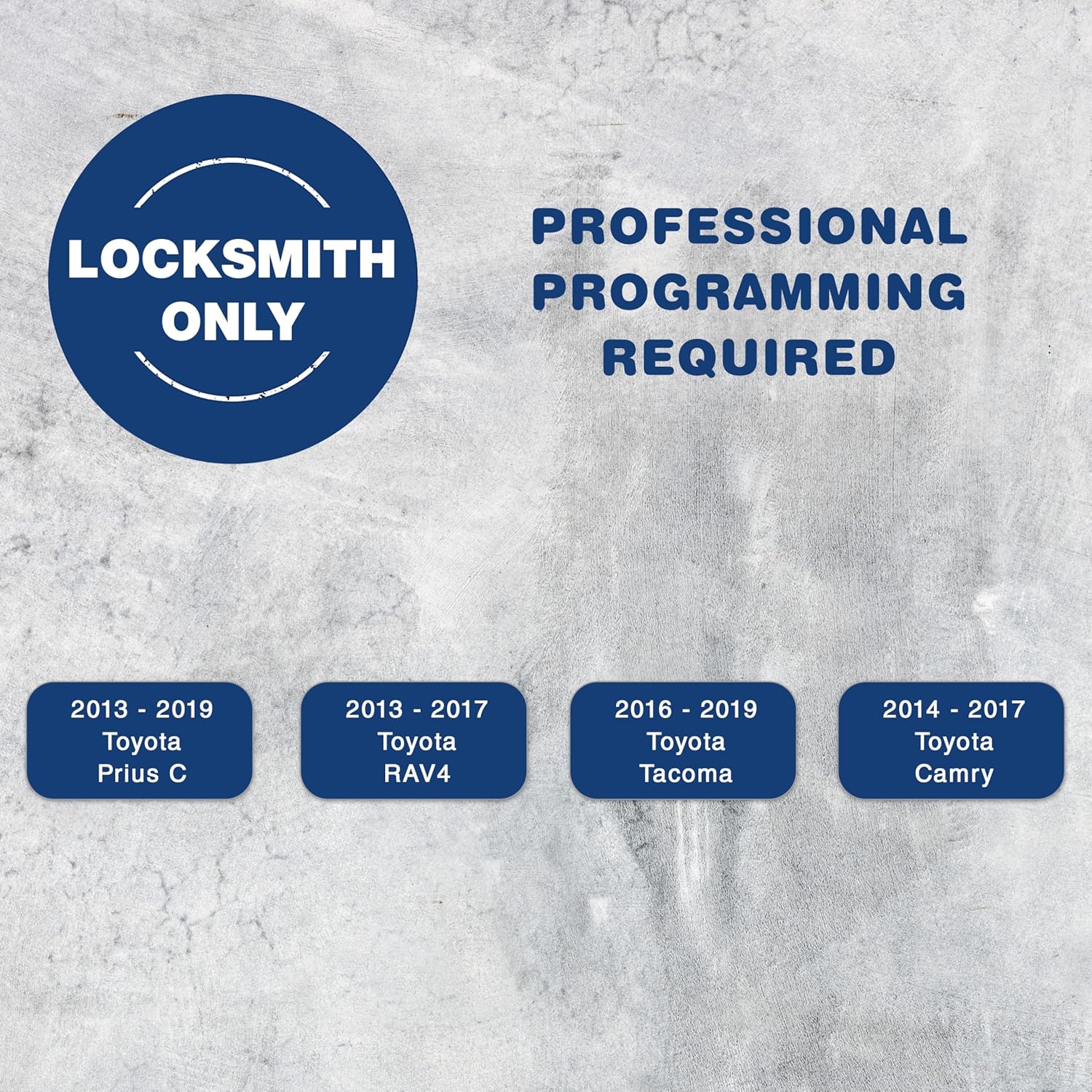 KeylessOption Key Fob Replacement for 2013 2014 2015 2016 2017 2018 2019 Toyota Prius C Rav4 Tacoma Camry Keyless Entry Remote, 3-Button HYQ12BDM - 2 Pack