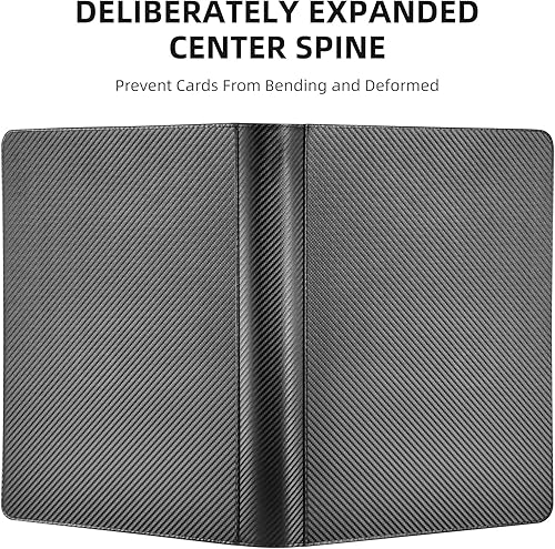 Miniatura 6 de Carpeta para tarjetas, 1000 bolsillos, cubierta de poliuretano de alta calidad, carpeta de tarjetas intercambiables, 16 bolsillos, sin anillo,