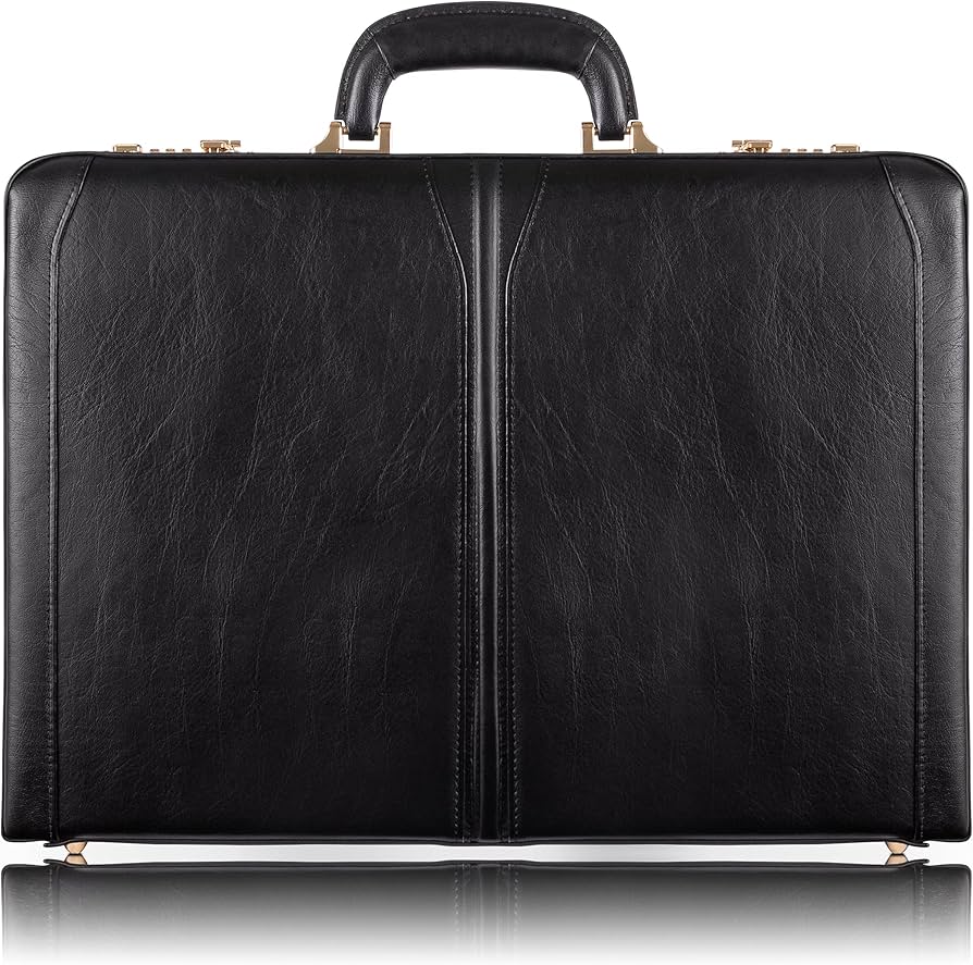 Amazon.co.jp: アタッシュケース、レザー、スモール、ブラック