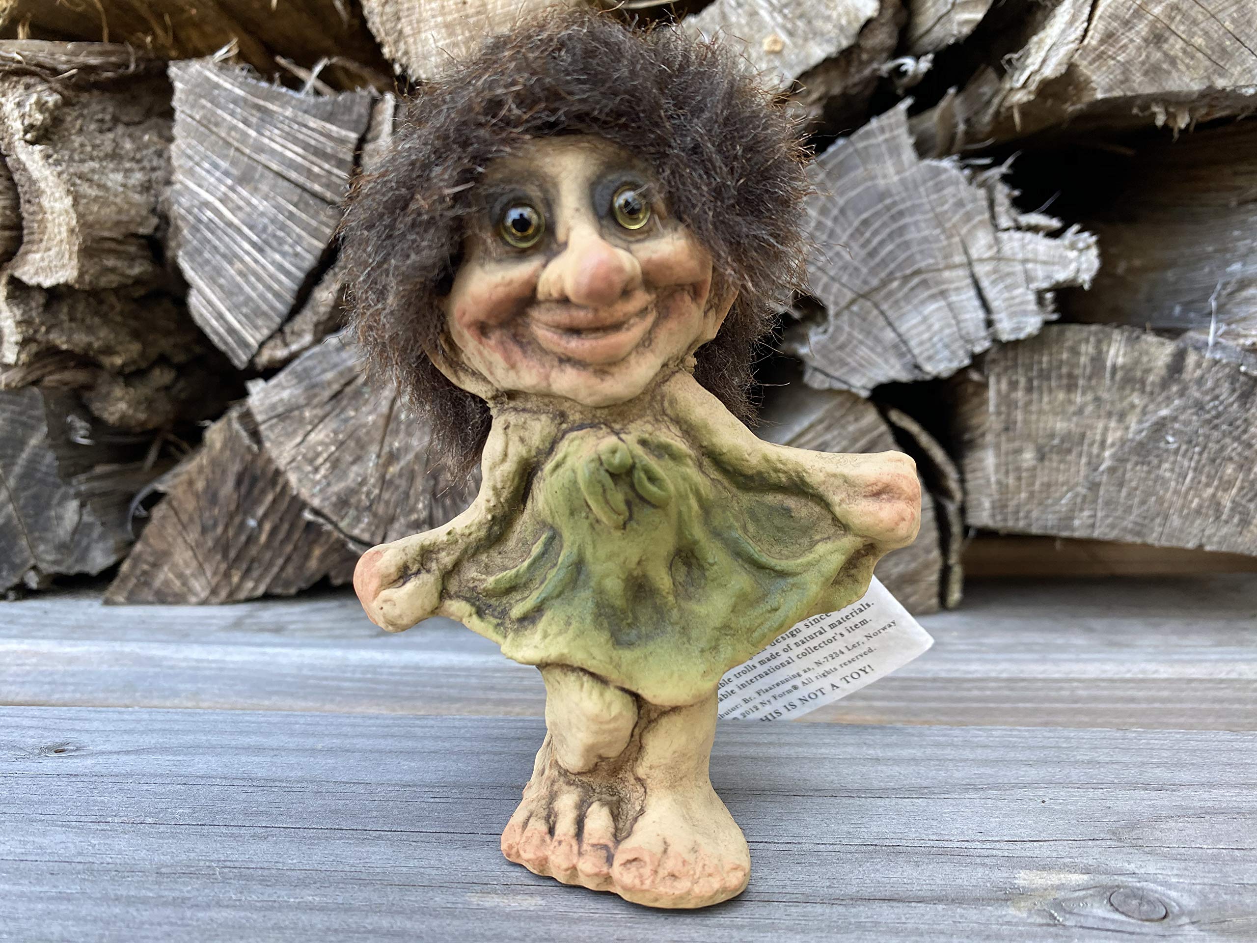 TROLL NYFORM 030 DANCING GIRL ORIGINALE COLLEZIONE NORVEGESE PORTAFORTUNA