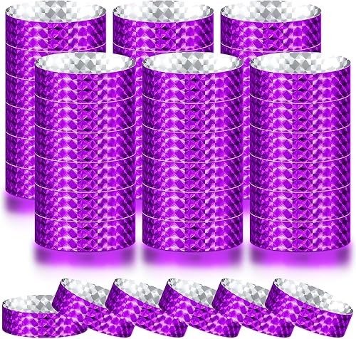 Vista 43 de Epakh 600 pulseras de papel de neón, impermeables, para eventos, ligeras, para conciertos, pulseras adhesivas de color neón para fiestas