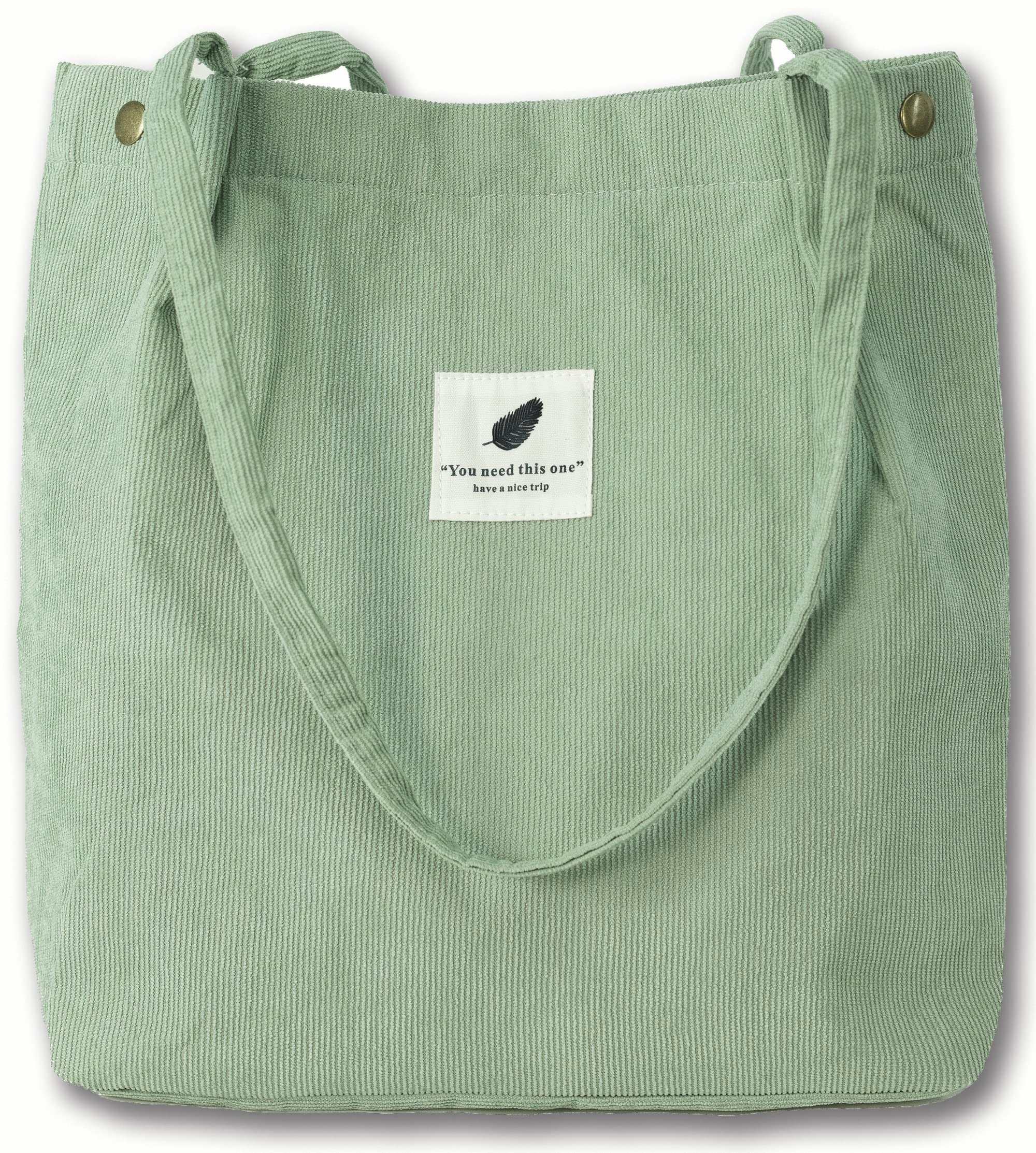 Groß Cord Tasche Damen Ultraleicht Umhängetasche