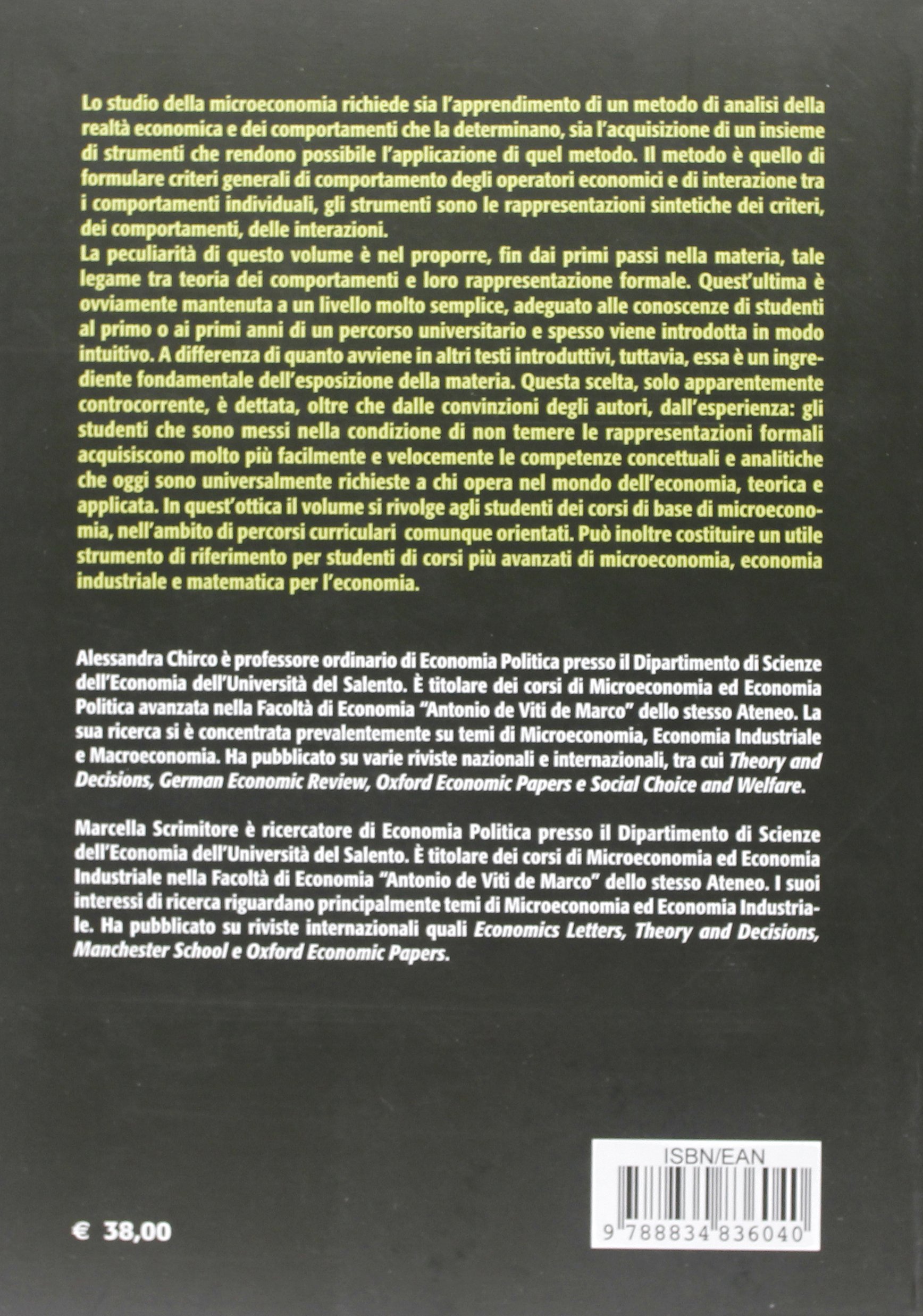 Microeconomia metodi e strumenti. I mercati concorrenziali