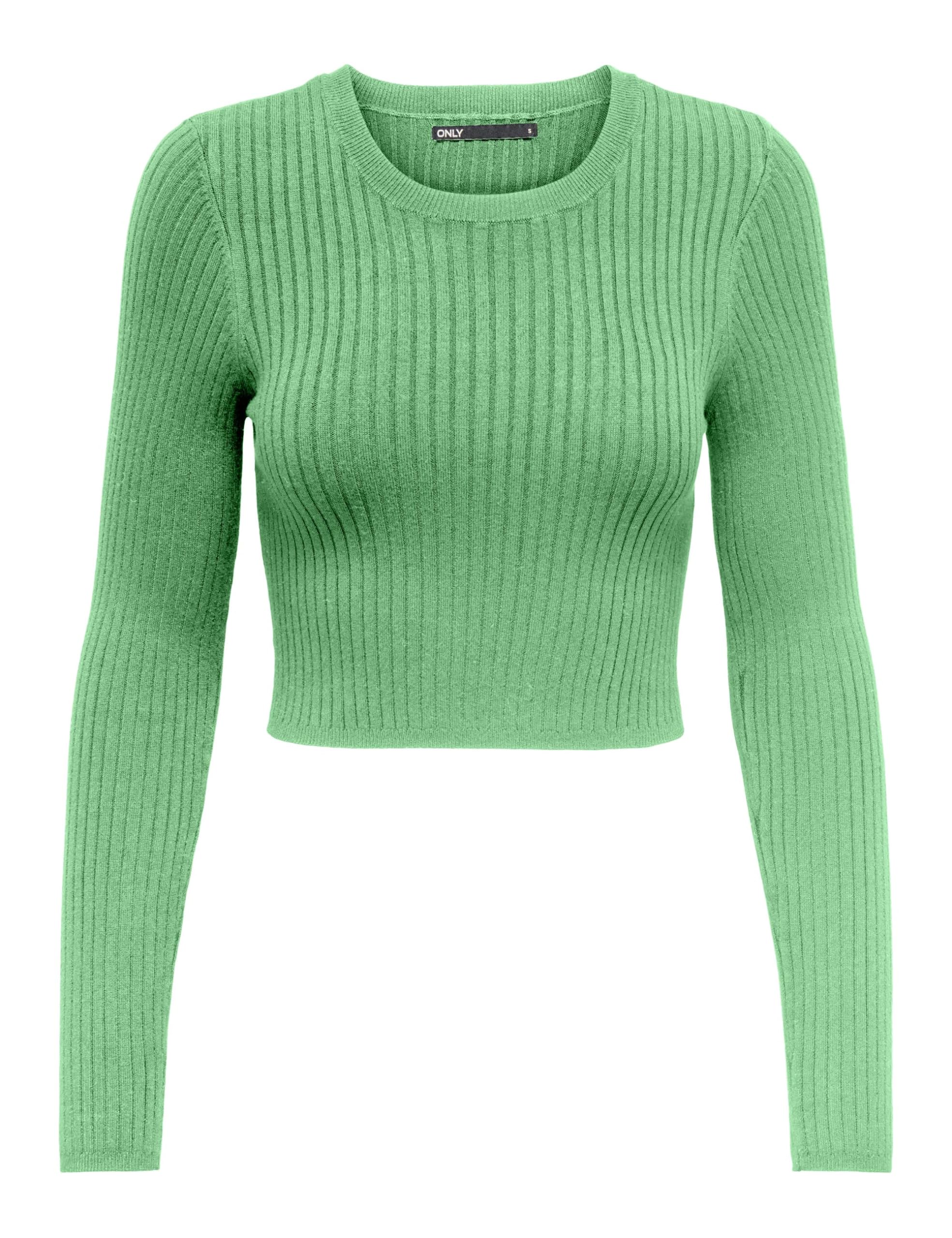 ONLKAROL LS CROP O-NECK KNT Kazak Kadın