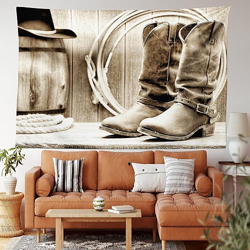 Miniatura 3 de Ambesonne Tapiz de fiesta de los años 70, caja retro en arte pop, música de baile, composición colorida impresa, para colgar en la pared para