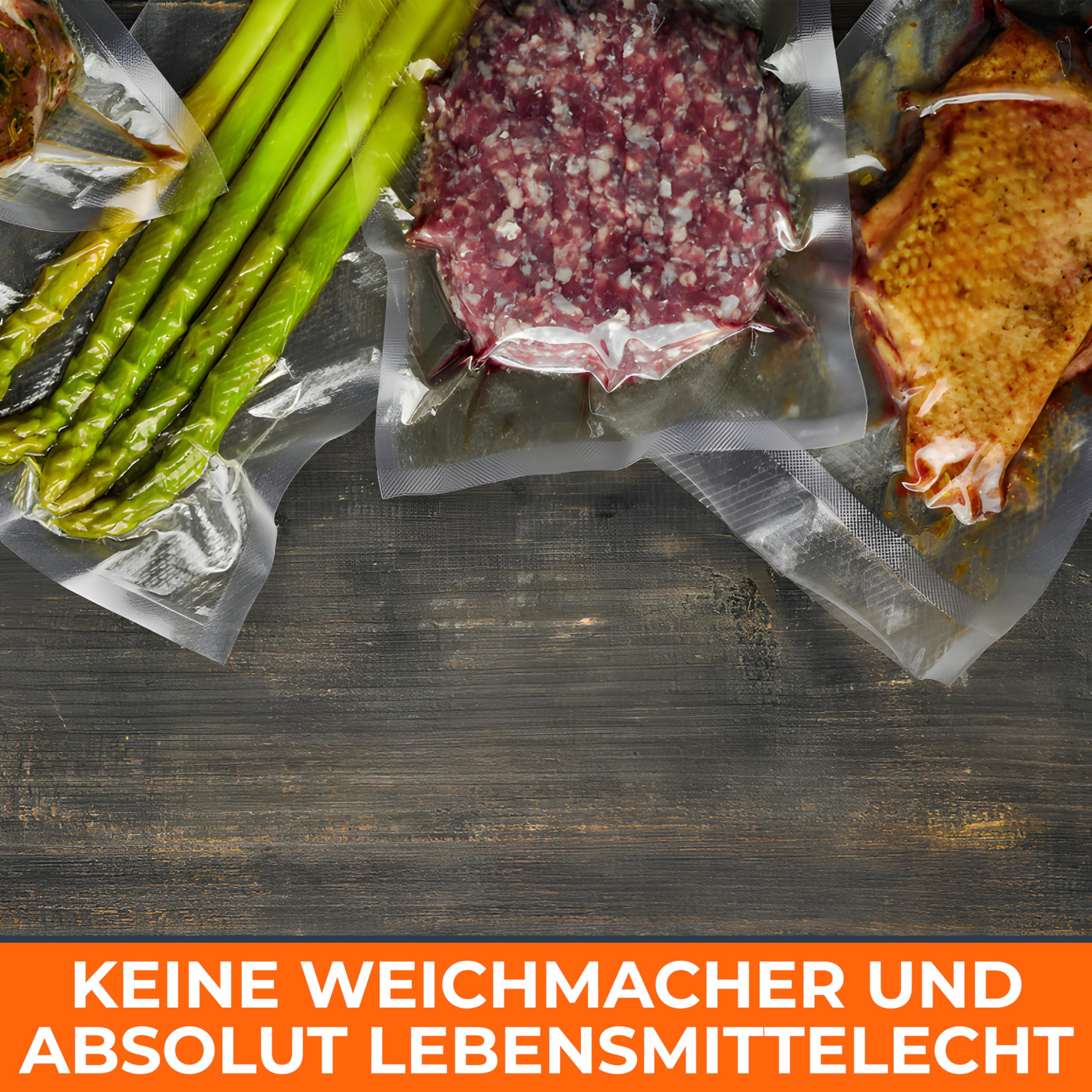 Profi-Vakuumierbeutel für alle Geräte - mit 170µm extra stark und reißfest - 17,5x25 cm - Wabenstruktur - BPA-Frei - Aromafest - 1000 Stück