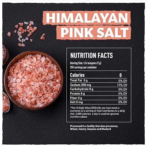 Miniatura 9 de Recambio de sal y pimienta para molinillo, granos de pimienta enteros de 6 onzas, sal rosa del Himalaya de 12.3 onzas, granos de pimienta para