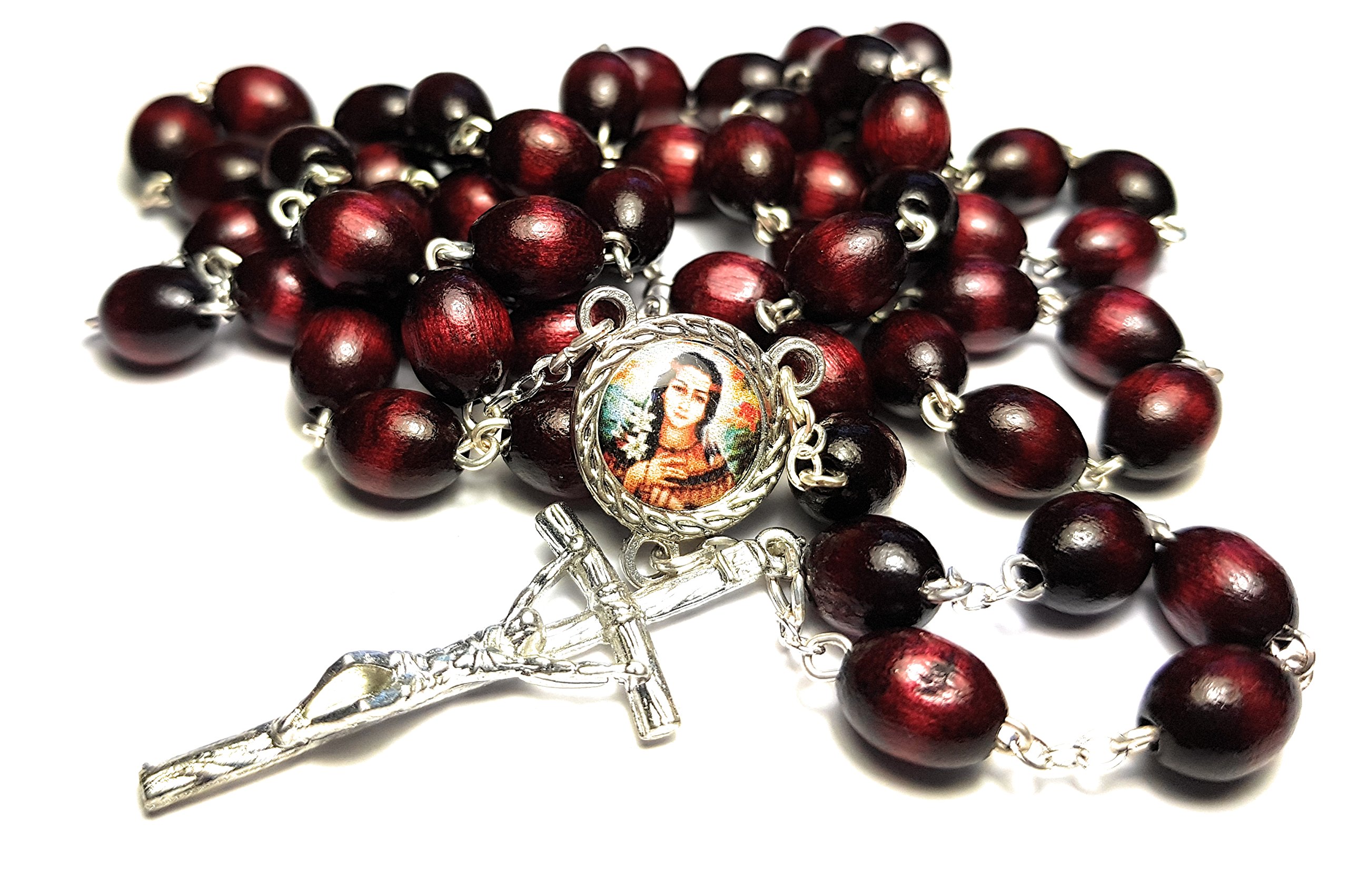 Buy Saint Kateri Catherine Tekakwitha 3rd Class Relic Rosary Lily Of