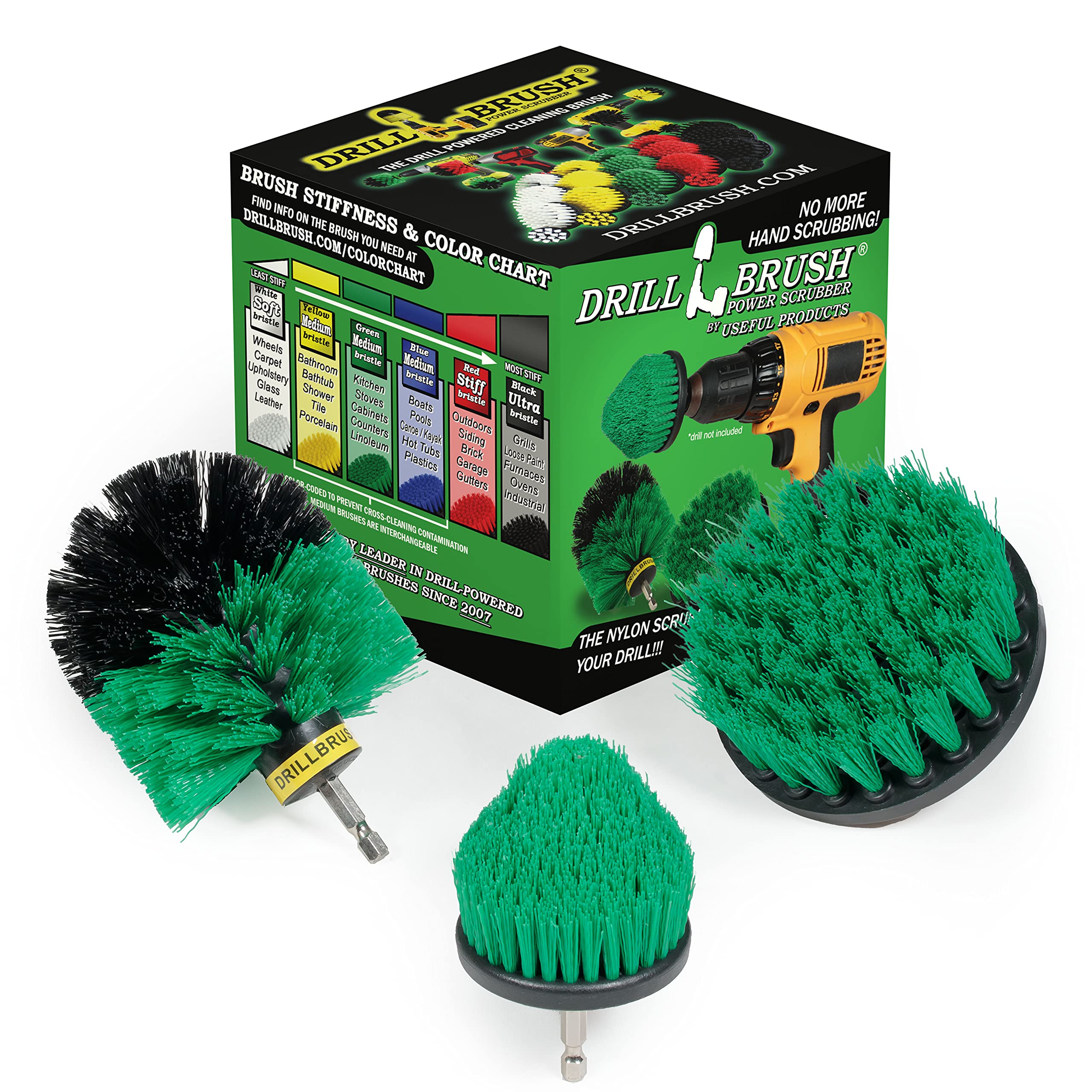 Drill Powered Oven Cleaner - Stove Top Cleaner Brushes - Sink &amp; Countertop