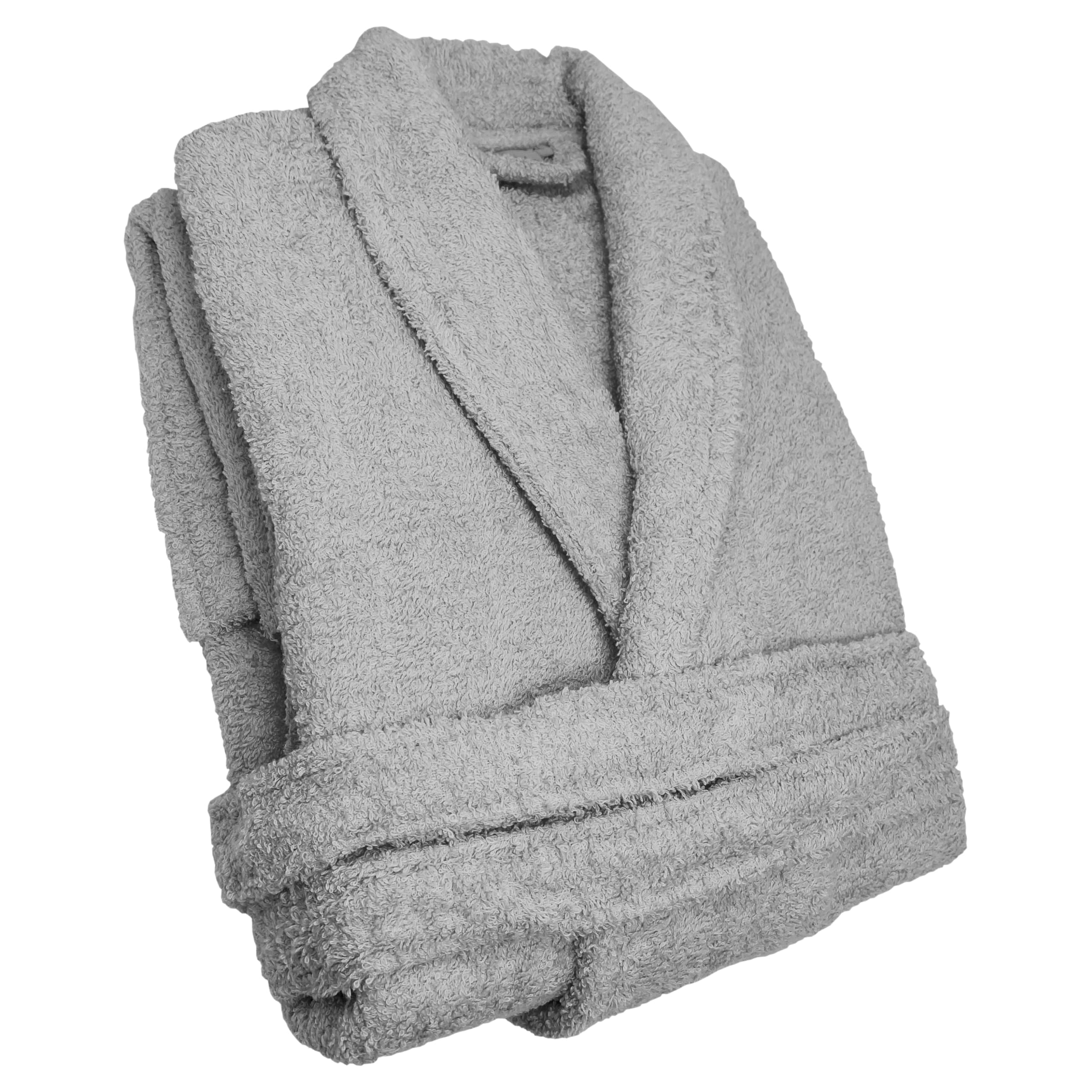 LEBENGOOD - Accappatoio unisex da donna e uomo, 100% cotone spugna americana 400 g, con cintura, tasche