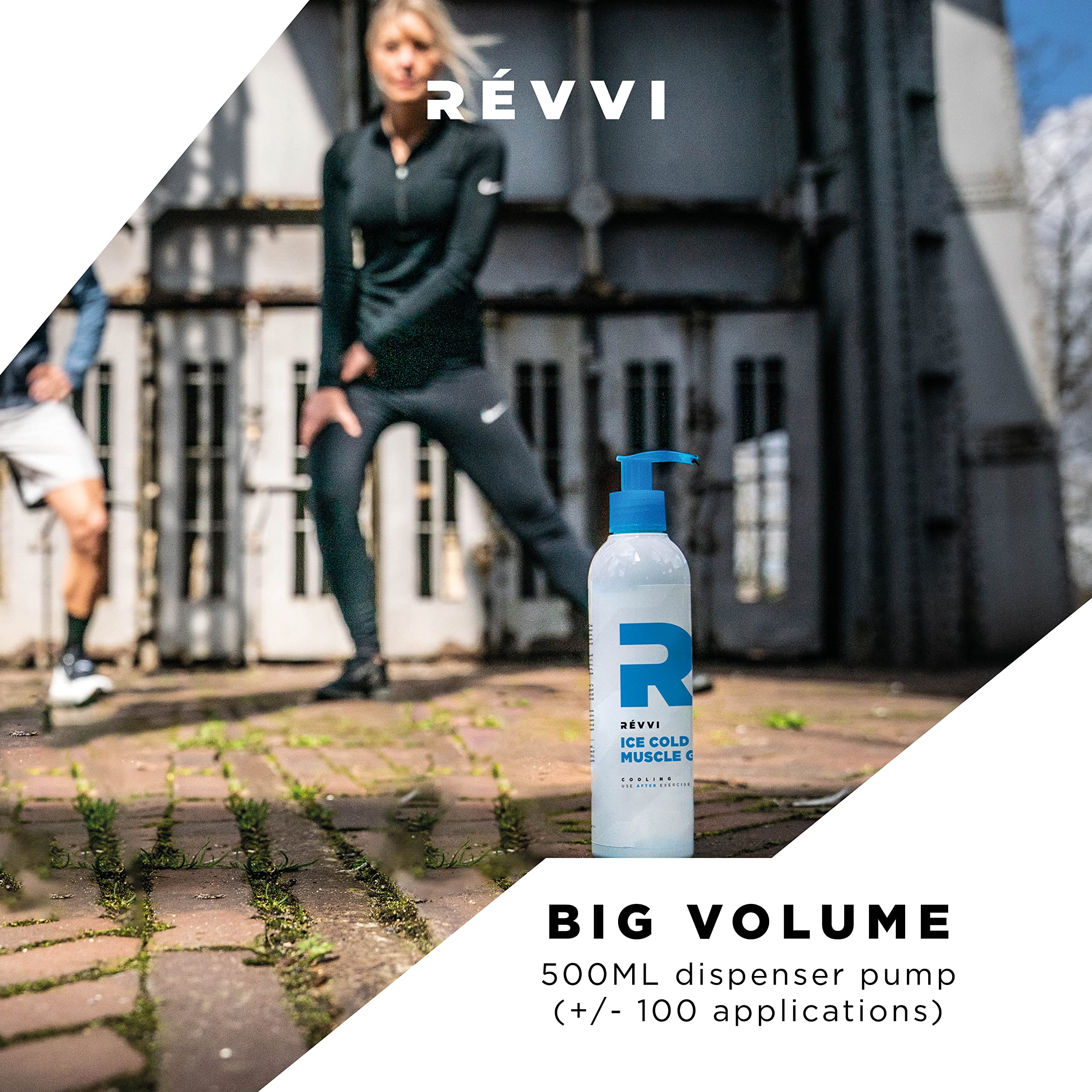 GEL MUSCULAIRE REFROIDISSANT/Apaise les douleurs musculaires aiguës/Soulage l'enflure et l'inflammation/Emballé avec des ingrédients naturels/Pompe à pression conviviale / 500ML