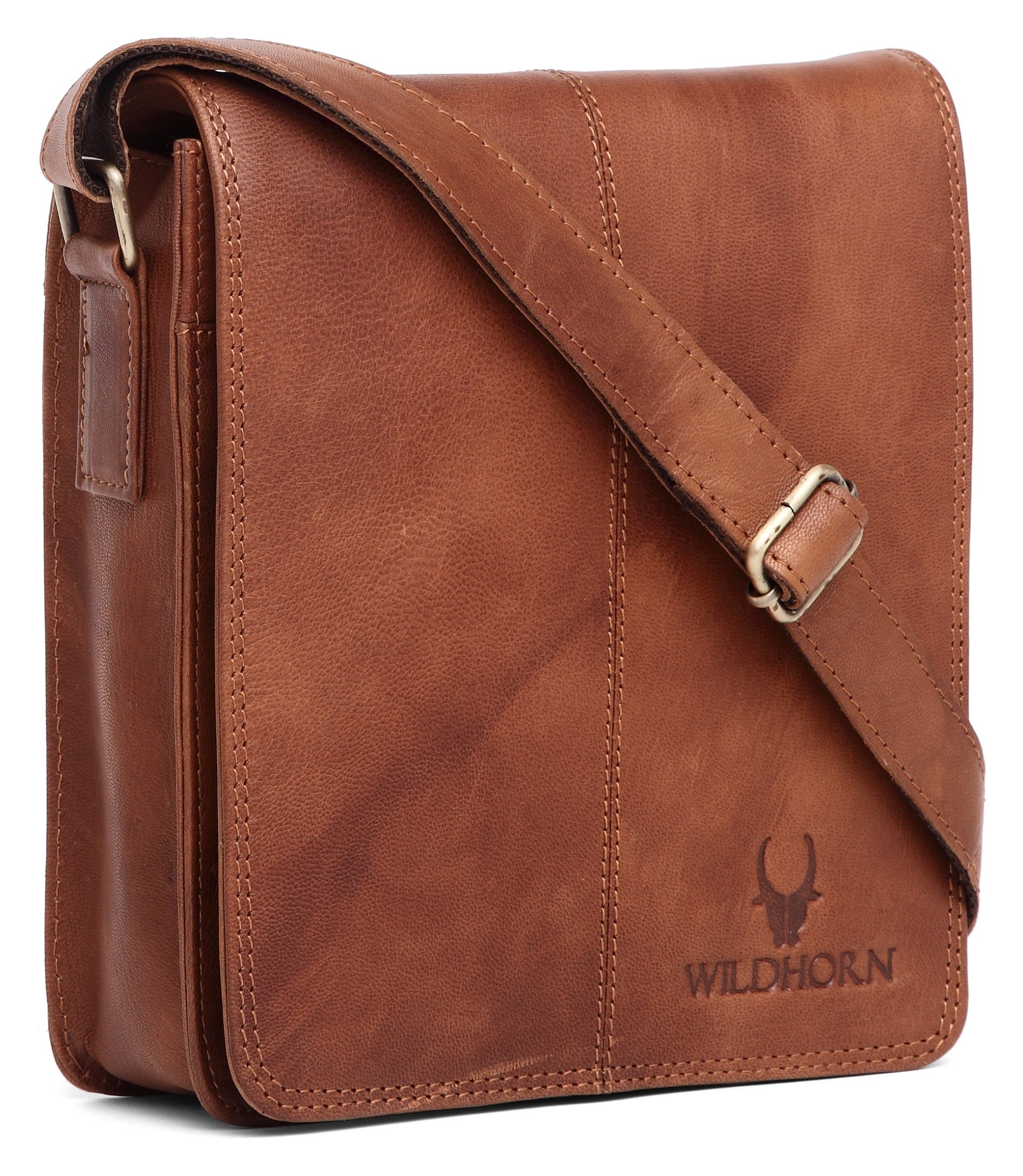 wildhorn Genuine Leather Sling Bag for Men | Minimalist, Spacious & Durable | Flap Closure | Adjustable Strap | 1-Year Warranty-picture-17