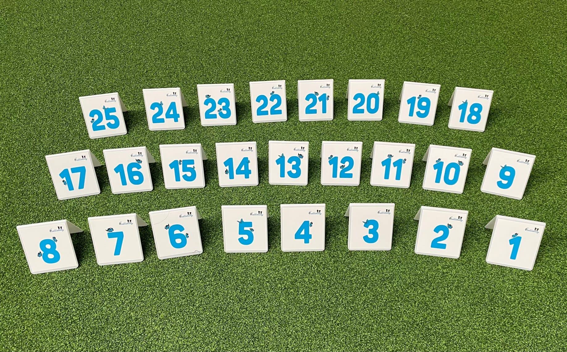 Callieway Un lotto di numeri/in materia PS/numeri di percorso di agilità/numeri per Rally obedienza/per Tornei e allenamento (Blu Cool)