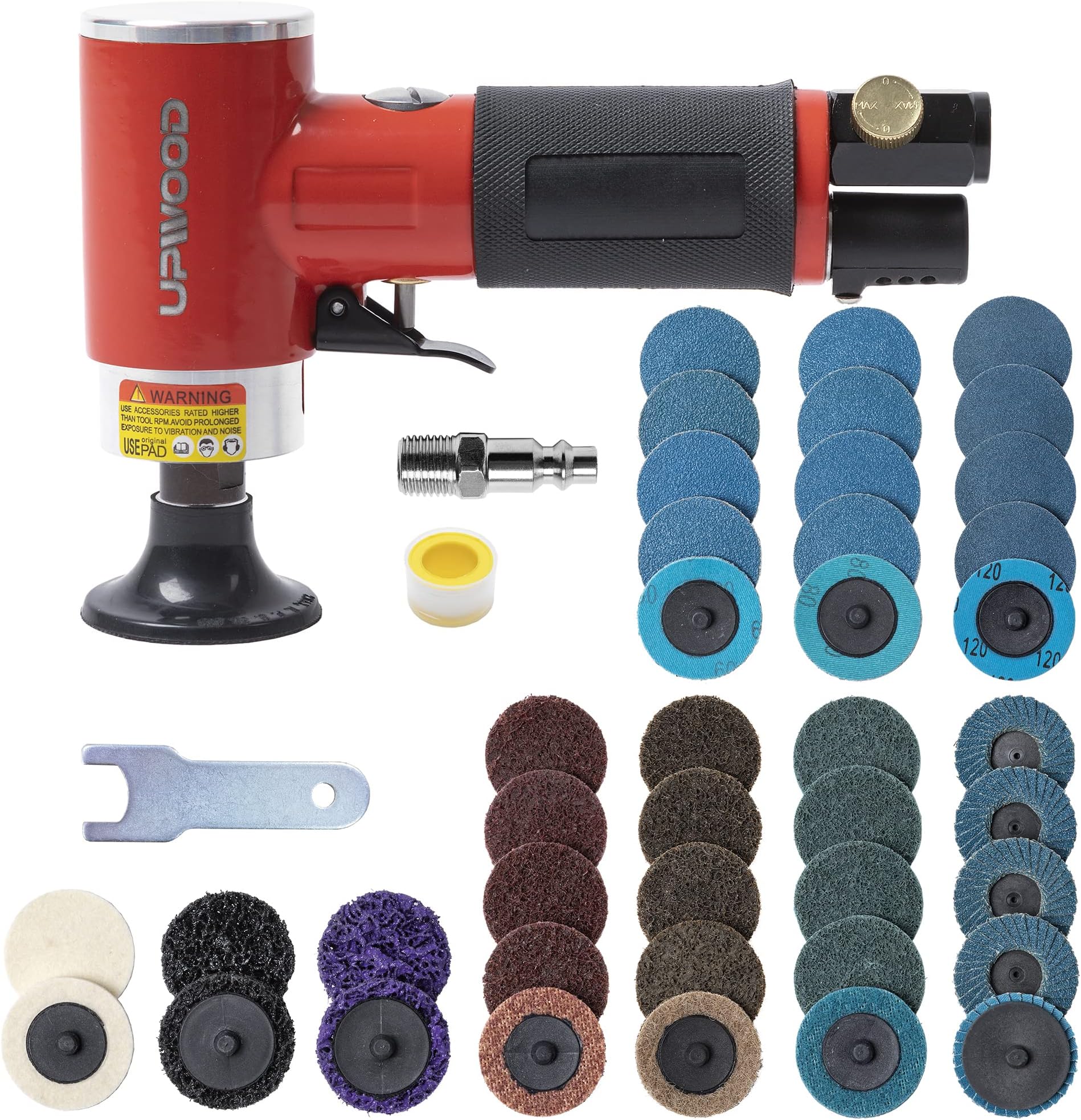 Eastwood 2 in. Surface Prep Tool Air Pneumatic Orbital Sander Disc