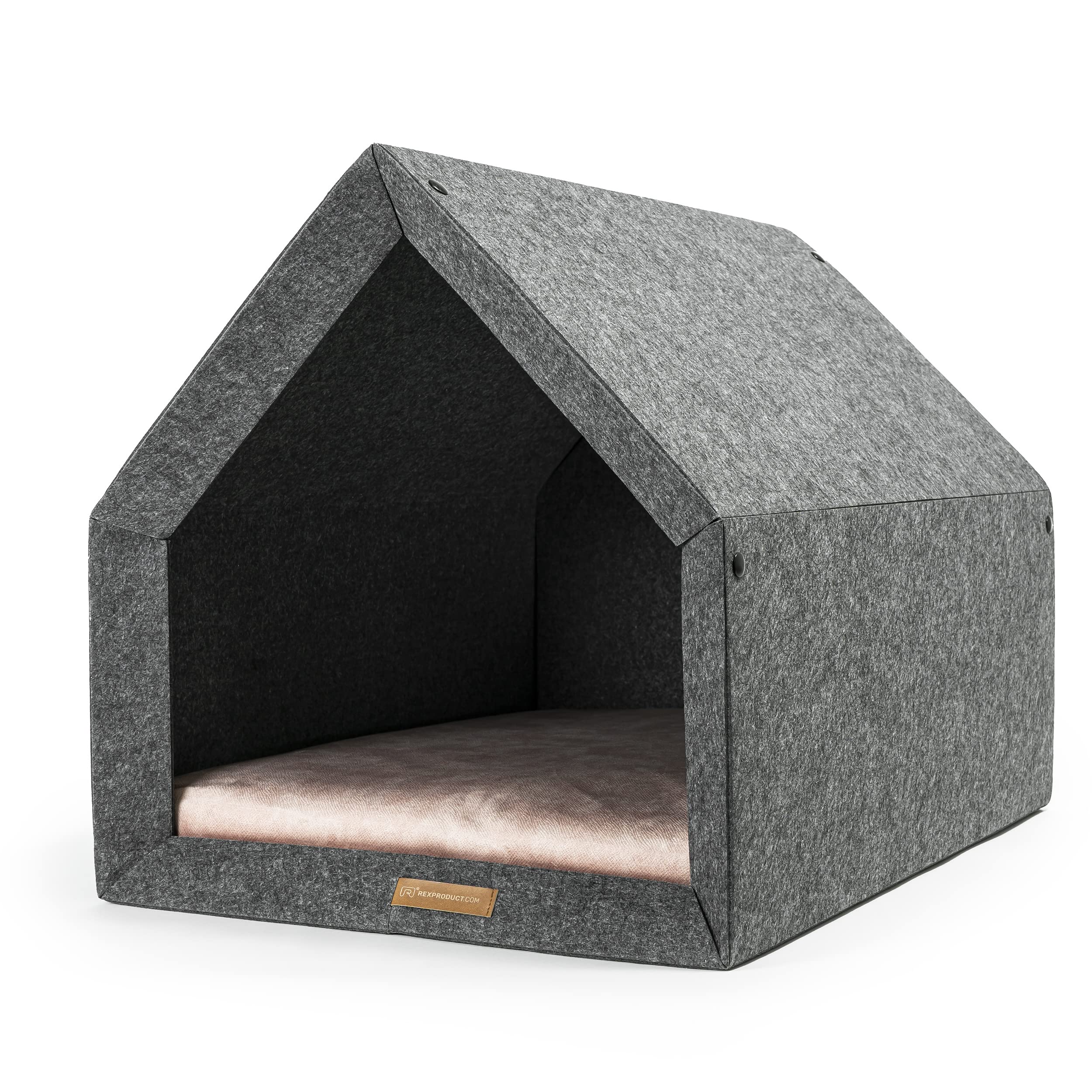 Rexproduct PetHome buda dla psów odporna na ugryzienia i zarysowania izolacja akustyczna rozmiar S 60x42 cm