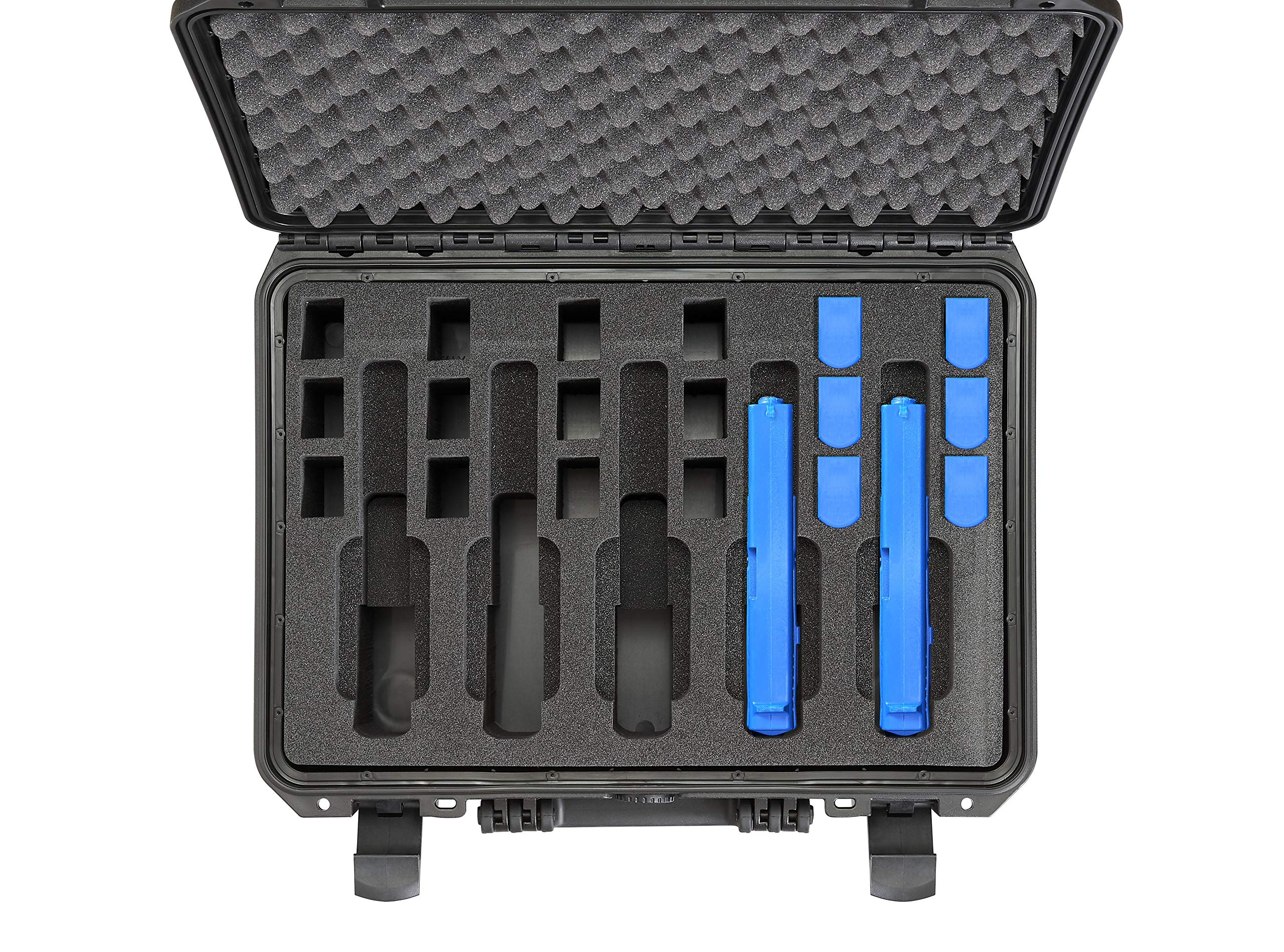 MAX® Hartschalen-Koffer Modell 430 (19 Liter) für 5 Pistolen und 18 Magazine/schwarz, Wasser- und staubdicht