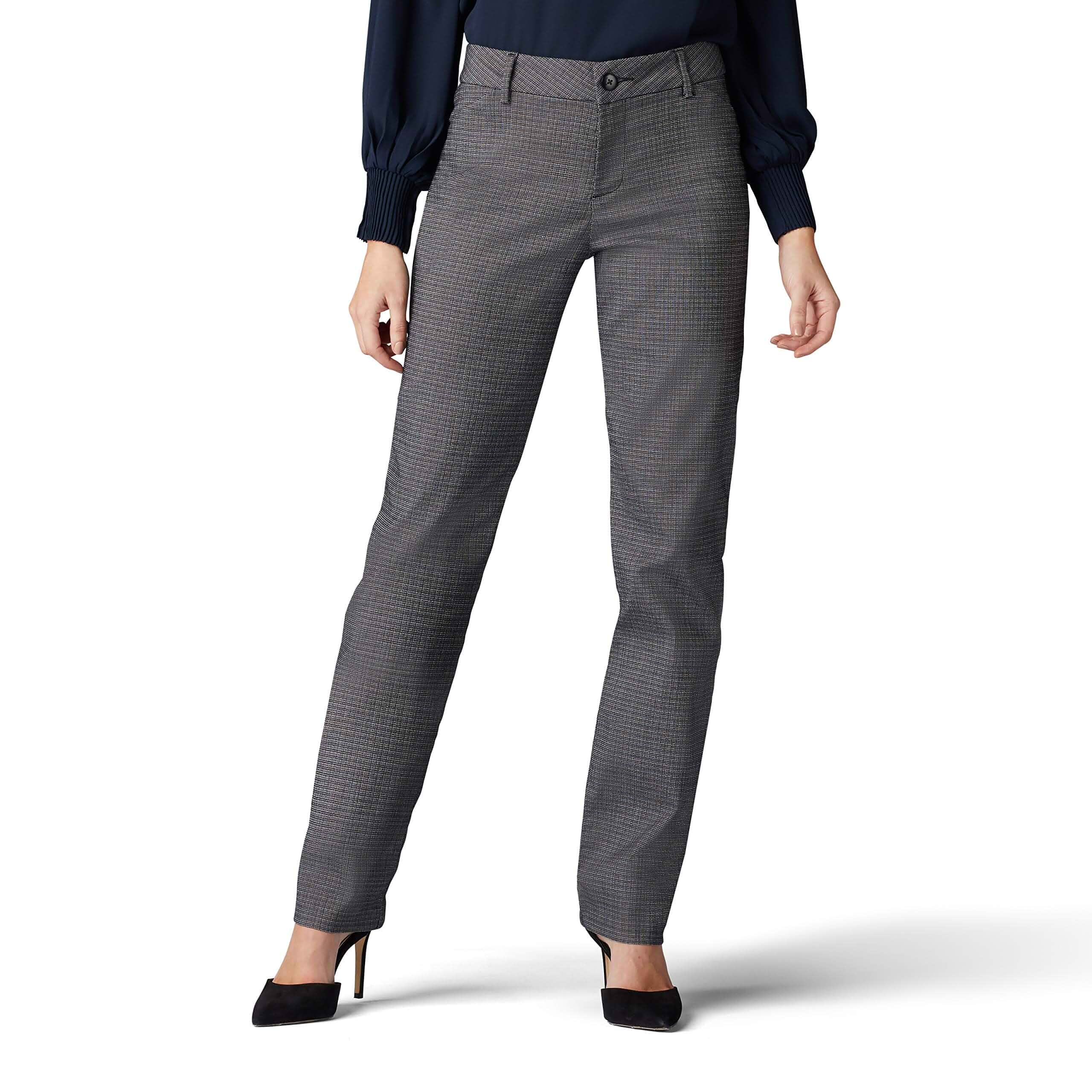 Lee Women's Wrinkle Free Relaxed Fit Straight Leg Pant Relaxed