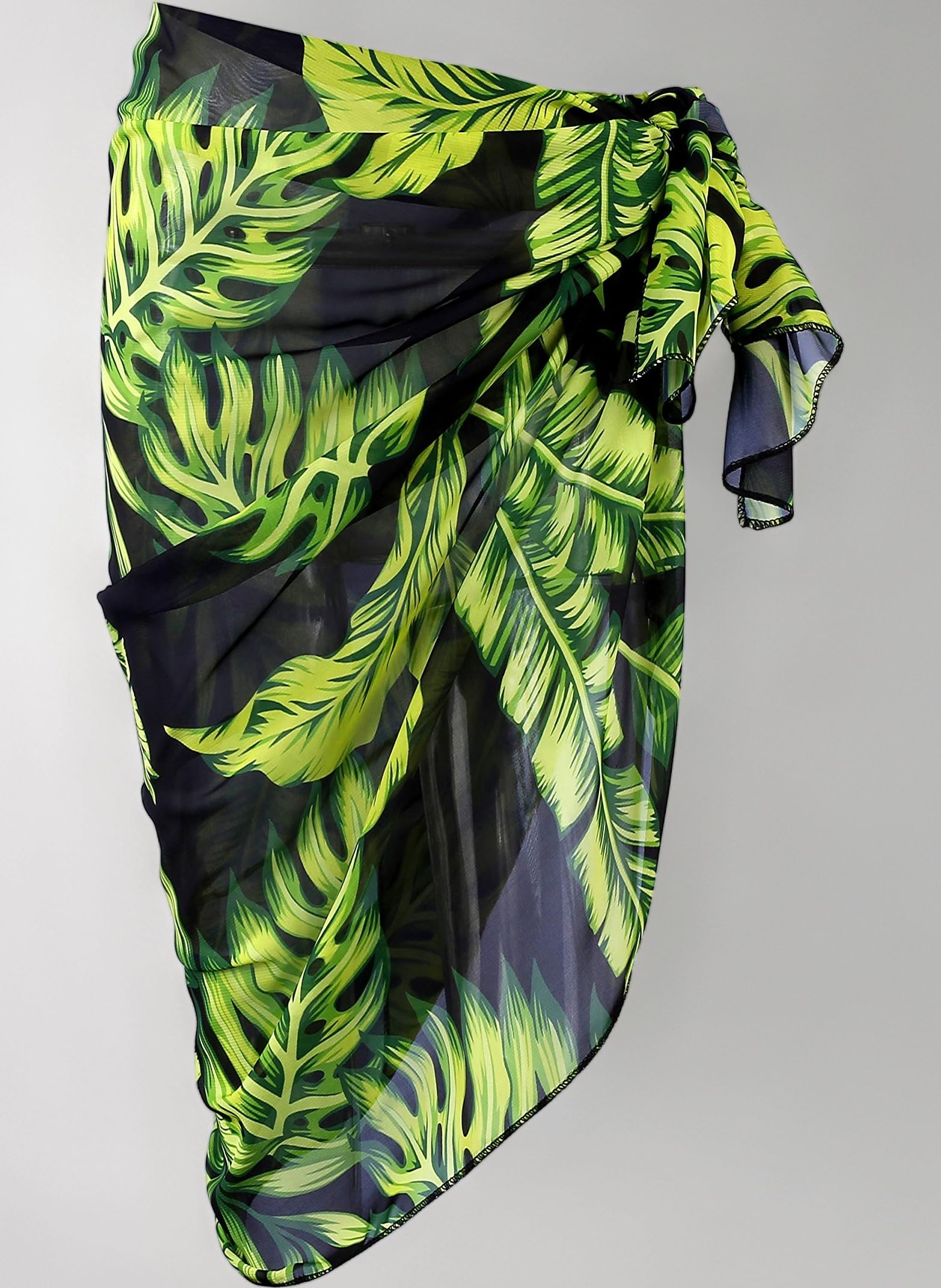 CHIC DIARY Women Sarong Beach Cover Up Summer Beachwear Skirts Holiday Chiffon Swimsuit Wrap Scarf