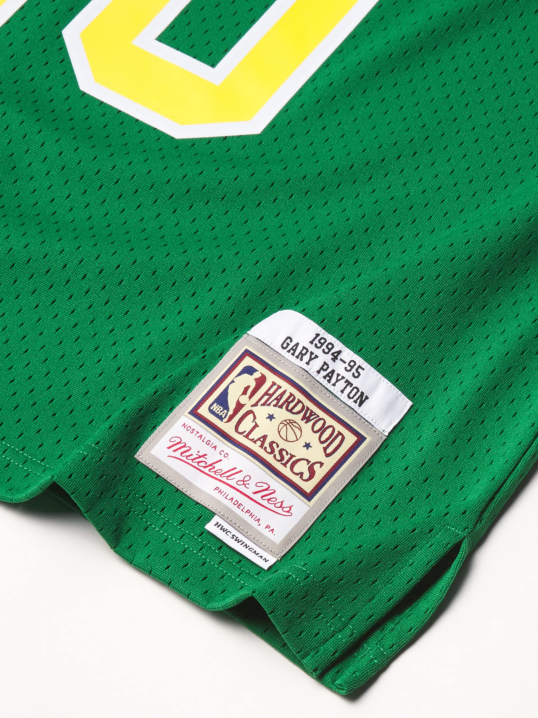 Mitchell & Ness Seattle Supersonics Gary Payton - Camiseta de Tirantes, Color Verde