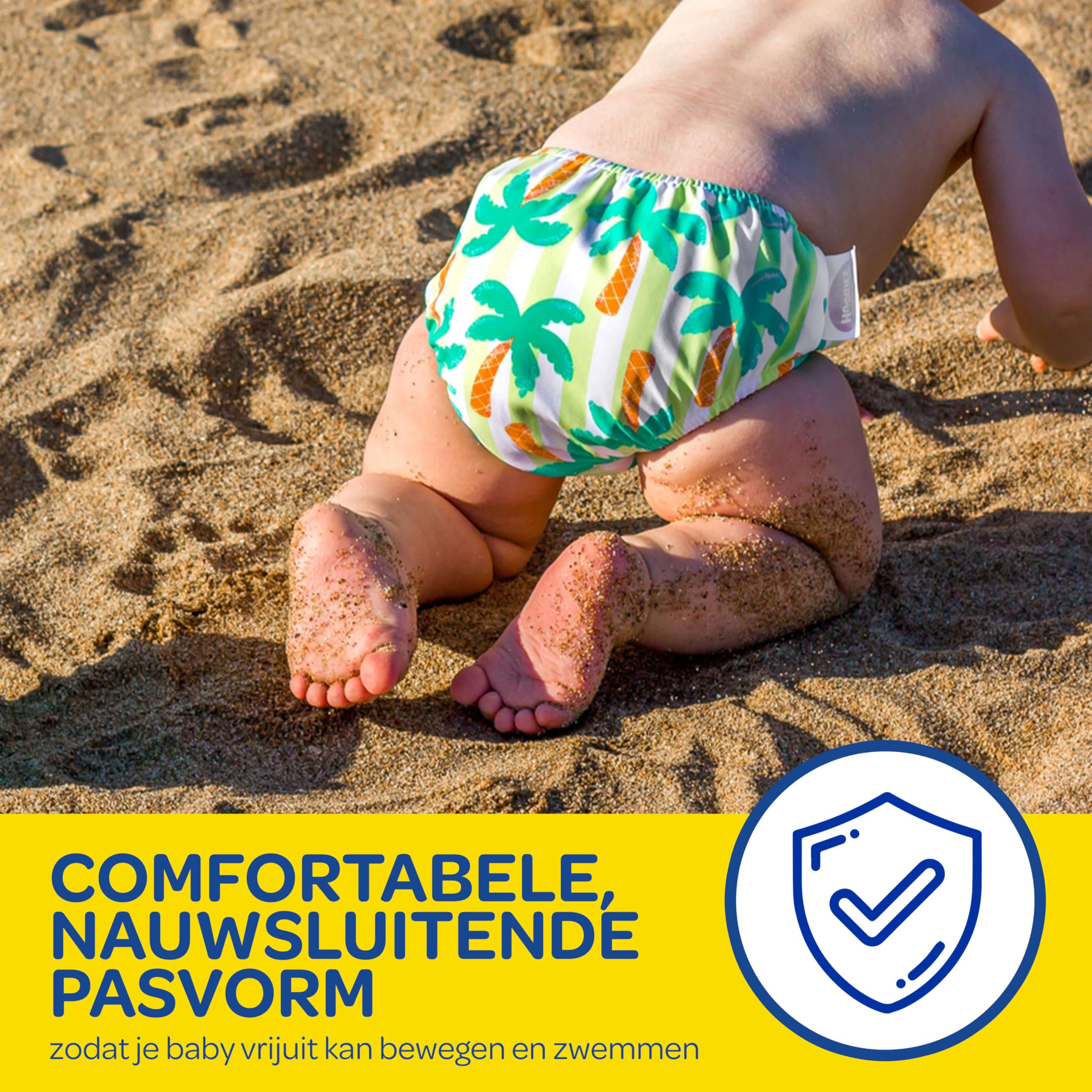 Huggies Little Swimmers, rozmiar 3-4 (7-15 kg), 1 pieluszka wielokrotnego użytku z tropikalnym wzorem