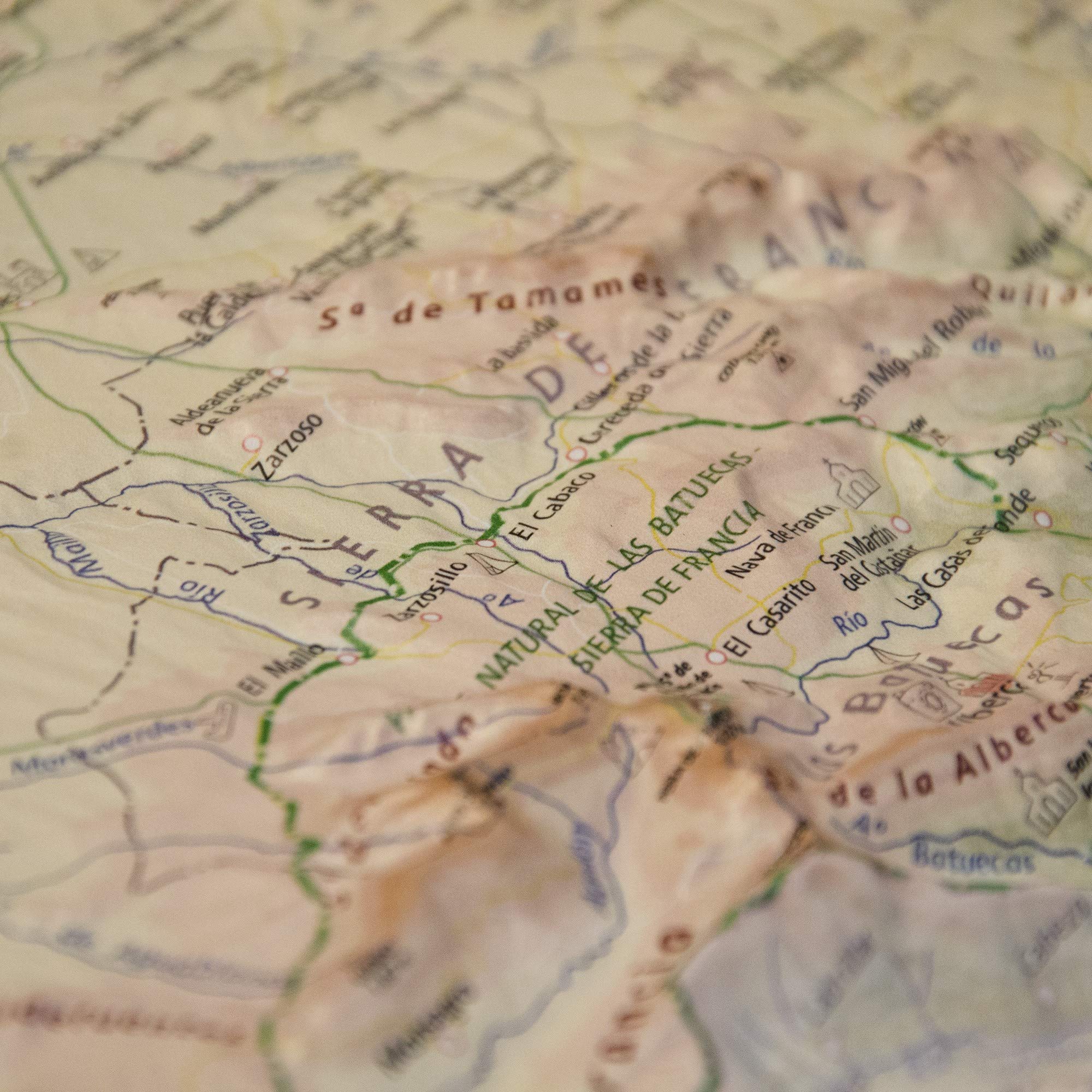 Mapa en relieve Ávila. Escala 1:200.000, 76x65 cm