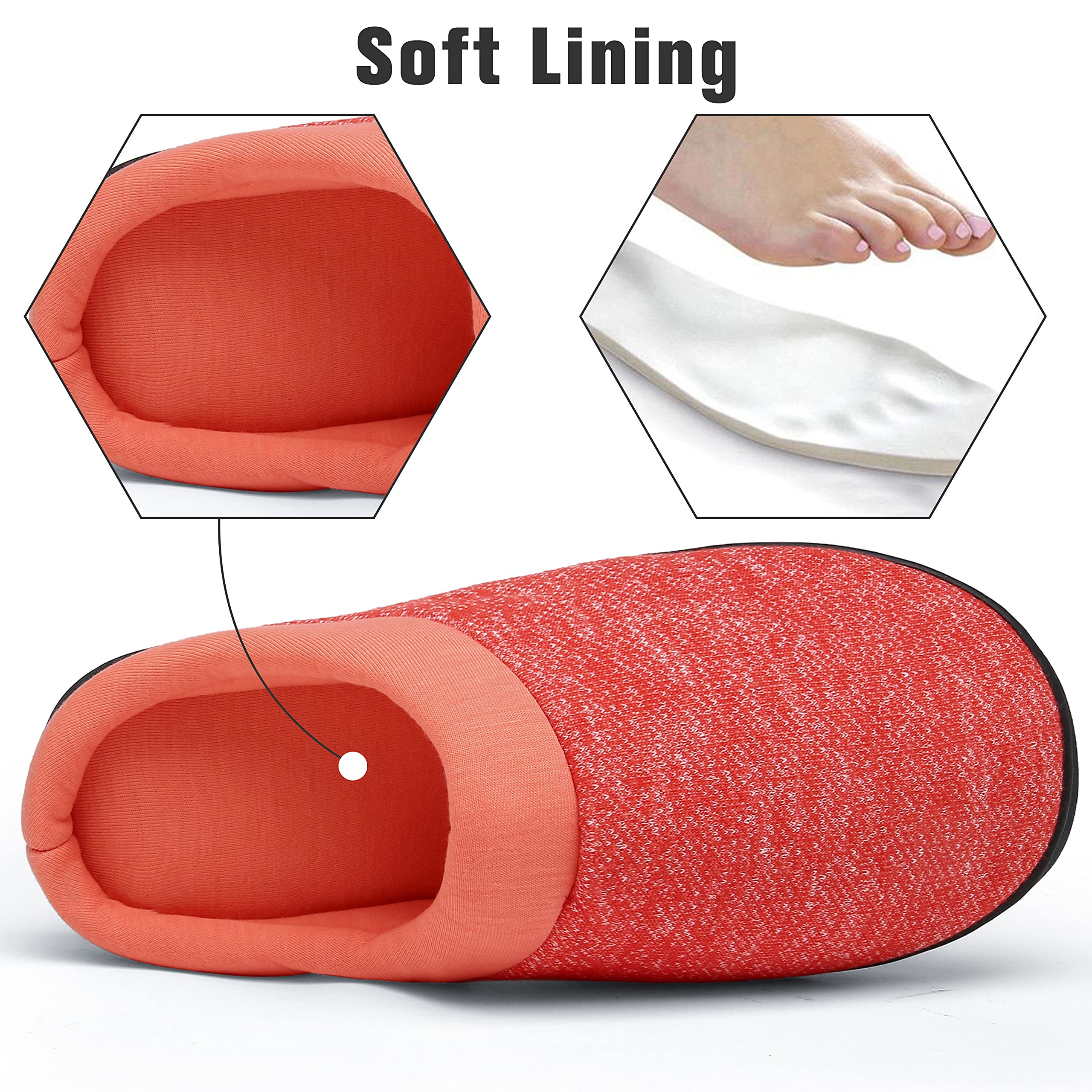 Mishansha Pantofole in Memory Foam per Uomo Donna Antiscivolo Ciabatte Invernali
