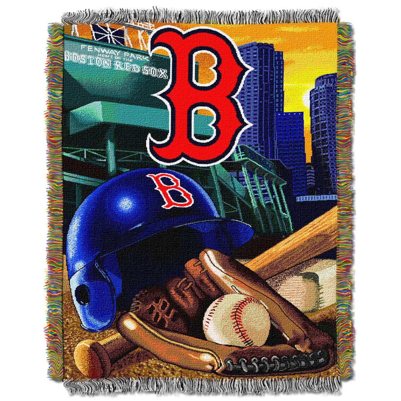 Officially Licensed MLB Home Field Advantage Woven Tapestry Throw Blanket, Soft & Cozy, Washable, Throws & Bedding, 48" x 60"