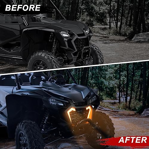 Miniatura 3 de SAUTVS Luces LED intermitentes para Honda Talon 1000, luces de acento de parrilla delantera, lámparas de parrilla para Honda Talon 1000R 1000X