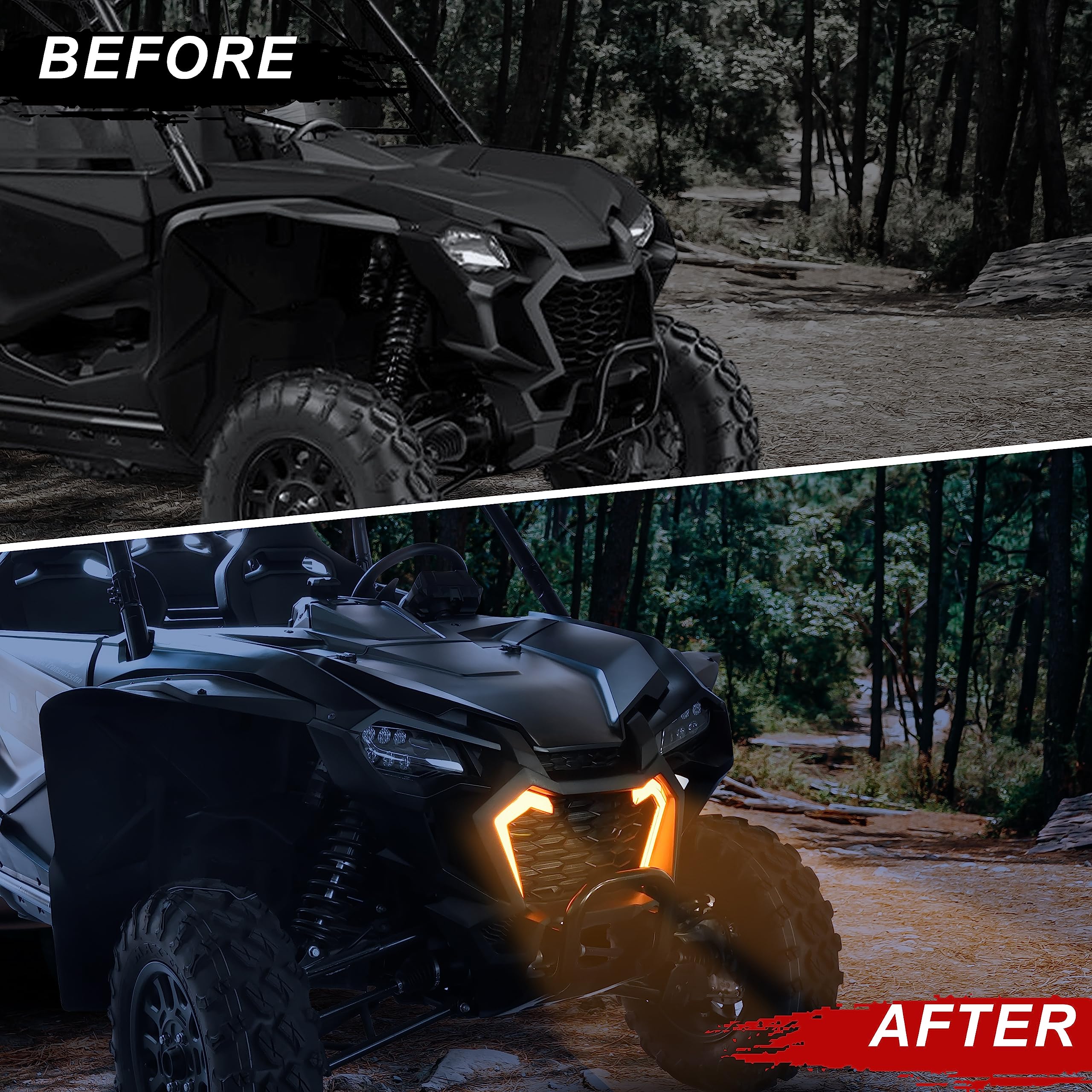 SAUTVS Luci a LED per indicatori di direzione per Honda Talon 1000, luci di accento per griglia anteriore, luci di accento per Honda Talon 1000R, 1000X, 1000X-4, accessori 2019-2022 (2 pezzi)