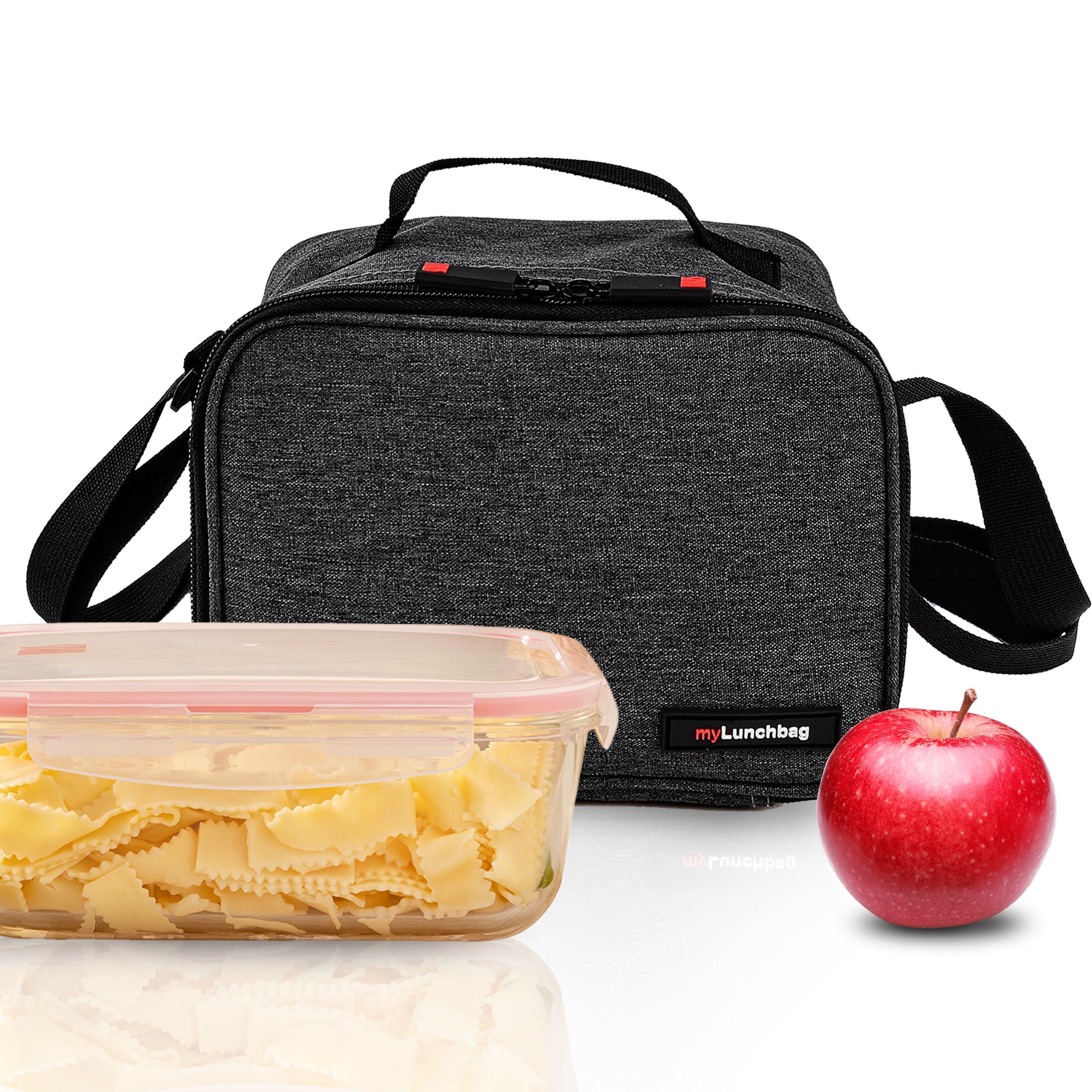 Iris Barcelona 8L Lunch Bag + Glass Container, Portable Cooler Bag for Work and Picnic, Keep Cold for up to 8 Hours, Small Cooler Bag